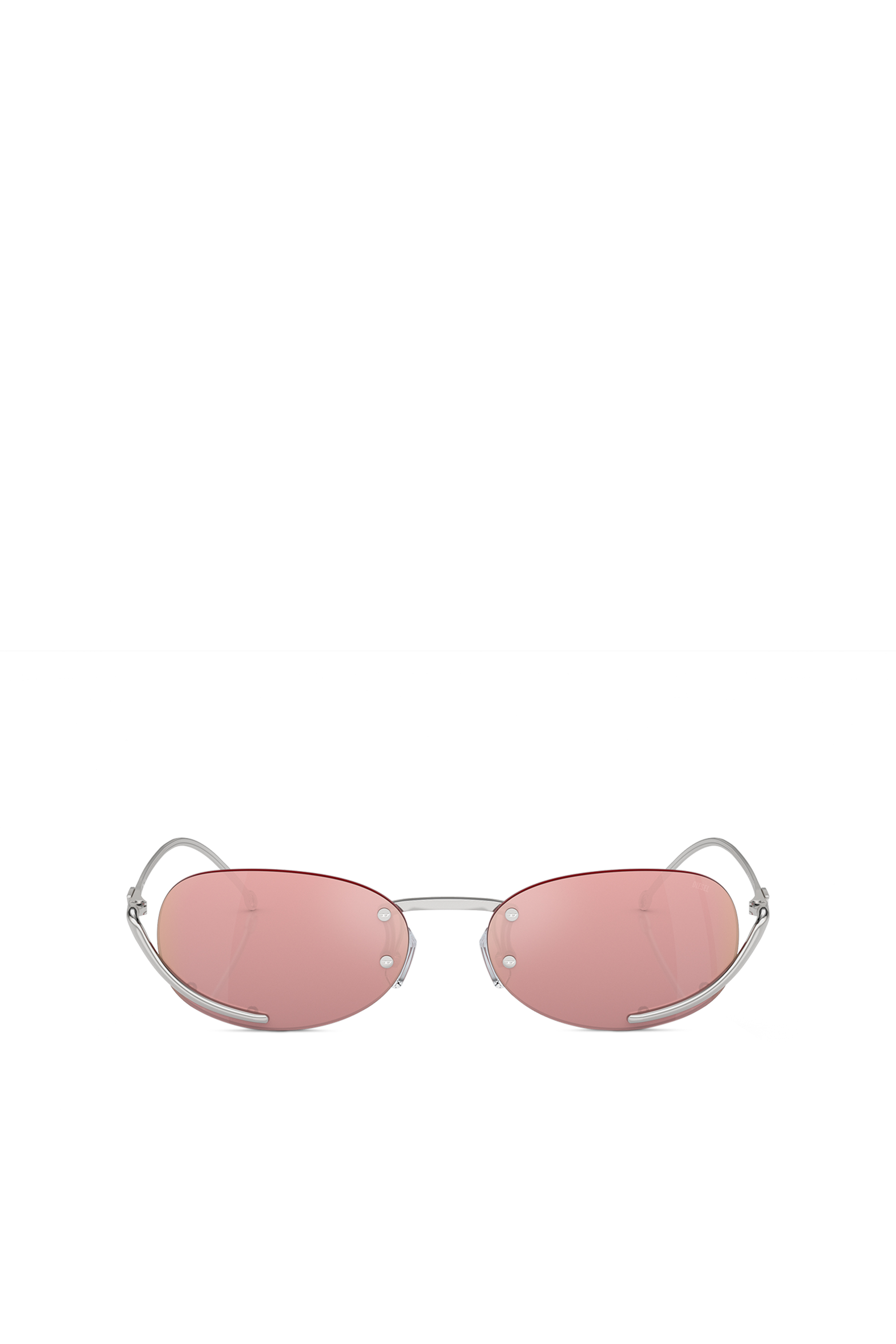 Diesel Unisex Pink - Oval Sunglasses - Sunglasses Uni