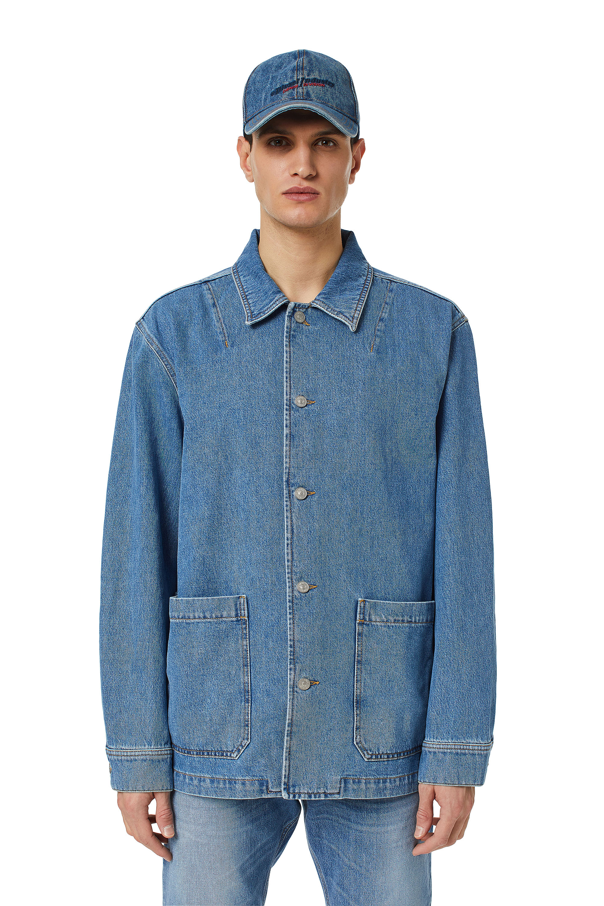 Diesel Workwear Jacket In Denim In Blu | ModeSens