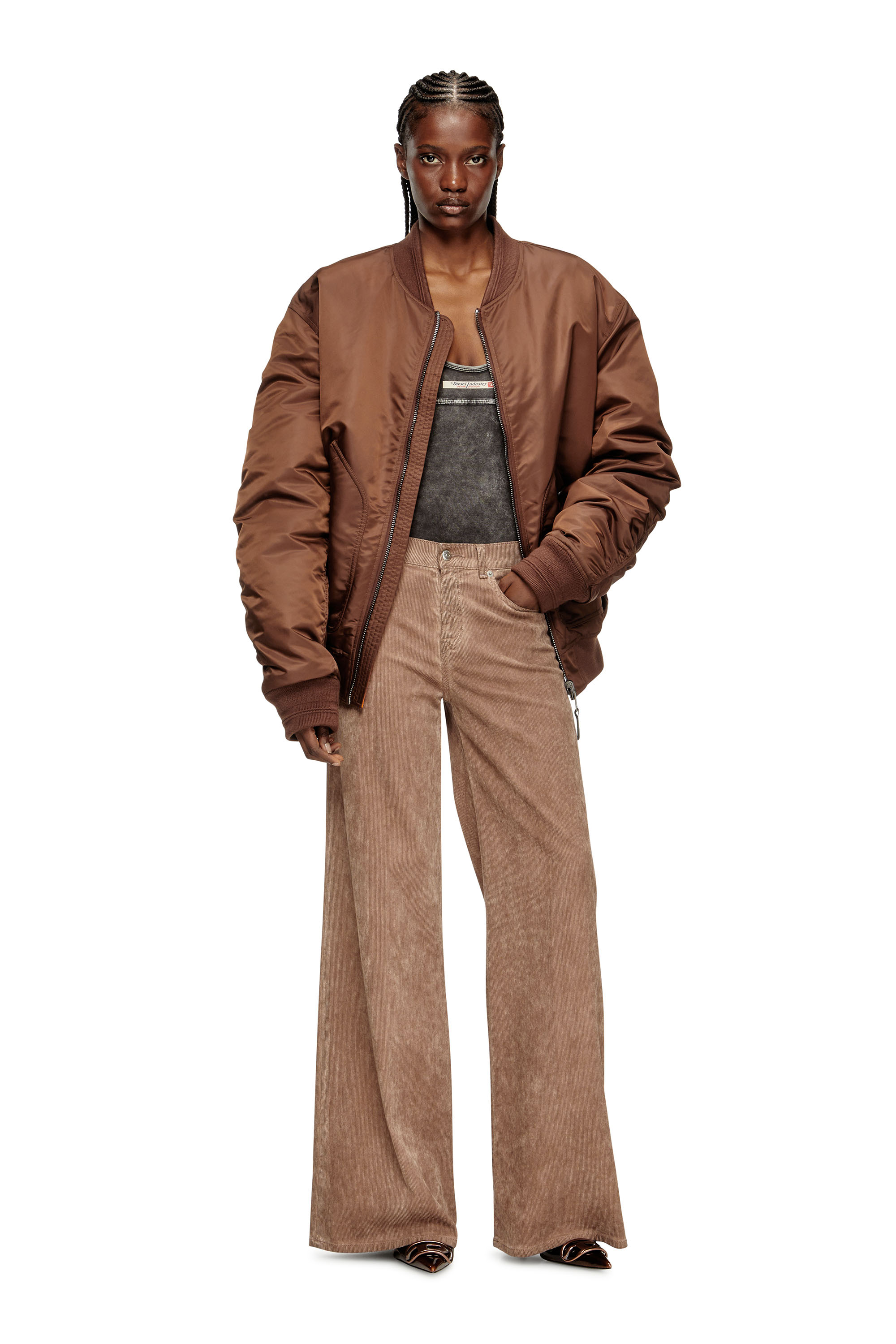 Diesel - Woman's Flare Jeans 1978 D-Akemi 068SD, Pink - 2