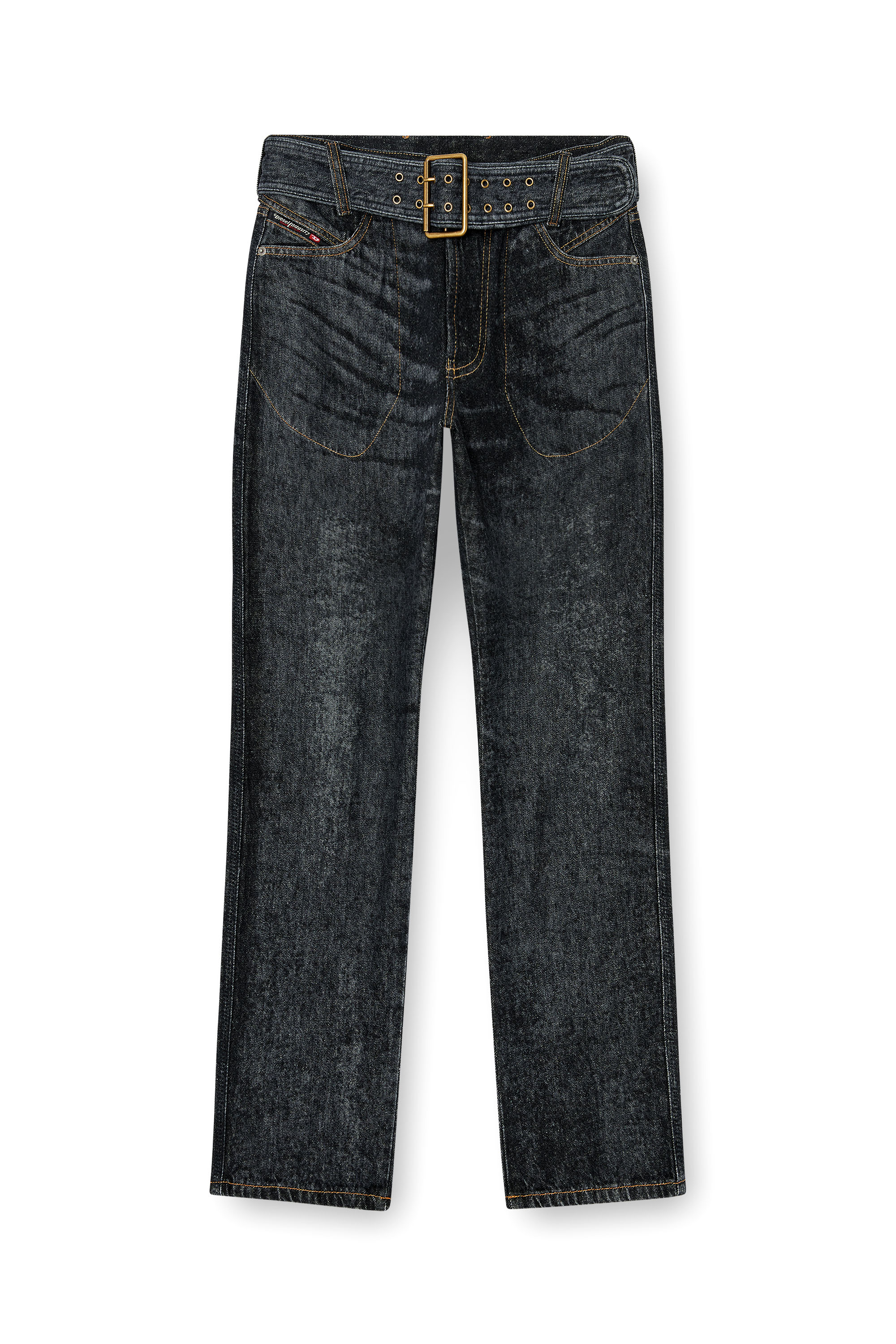 Diesel - Man's Slim Jeans D-Villus 09Q24, Black/Dark grey - 3