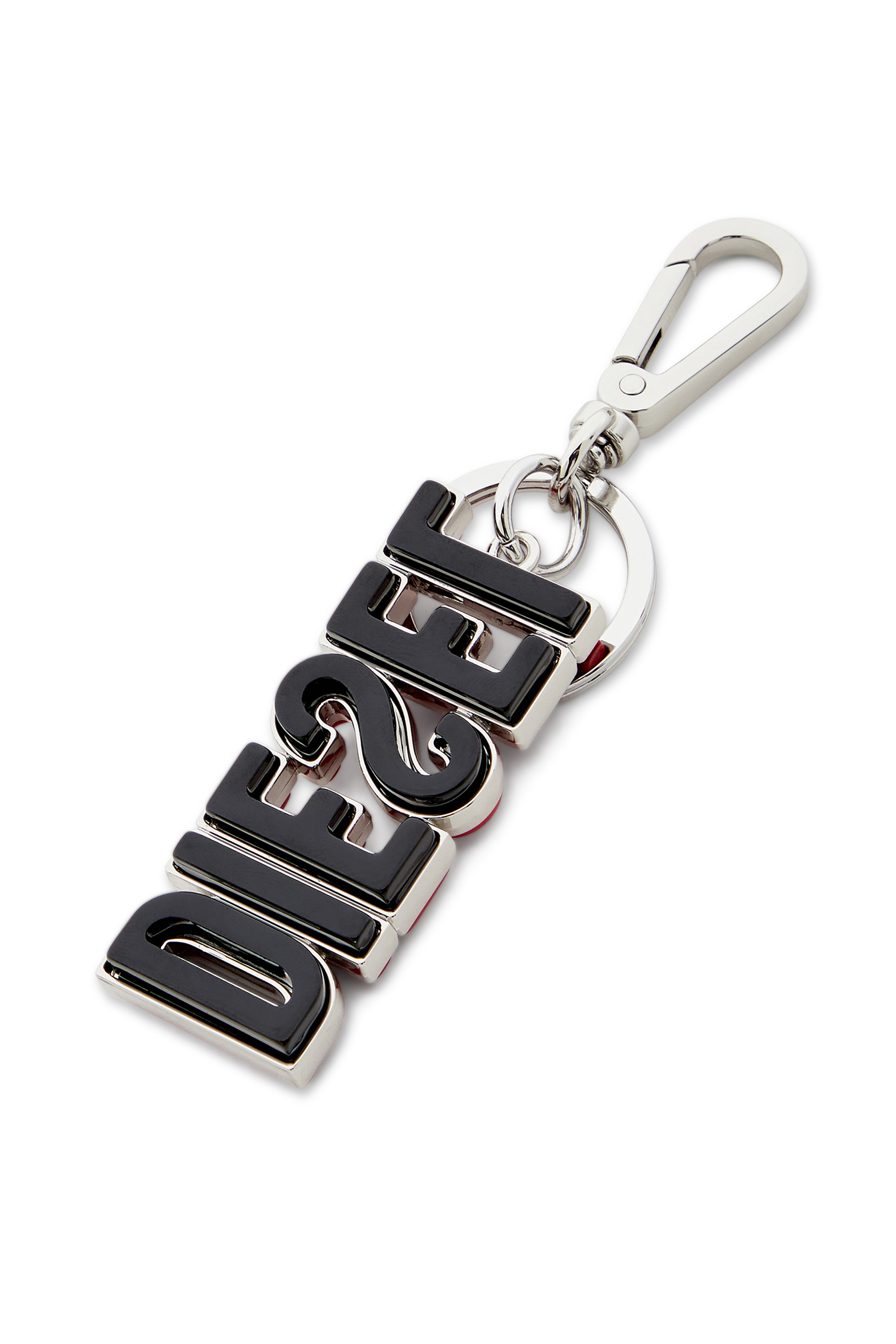 Diesel - DSL 3D KEY RING, Man's Metal and resin DIESEL keyring in Black/Red - 4