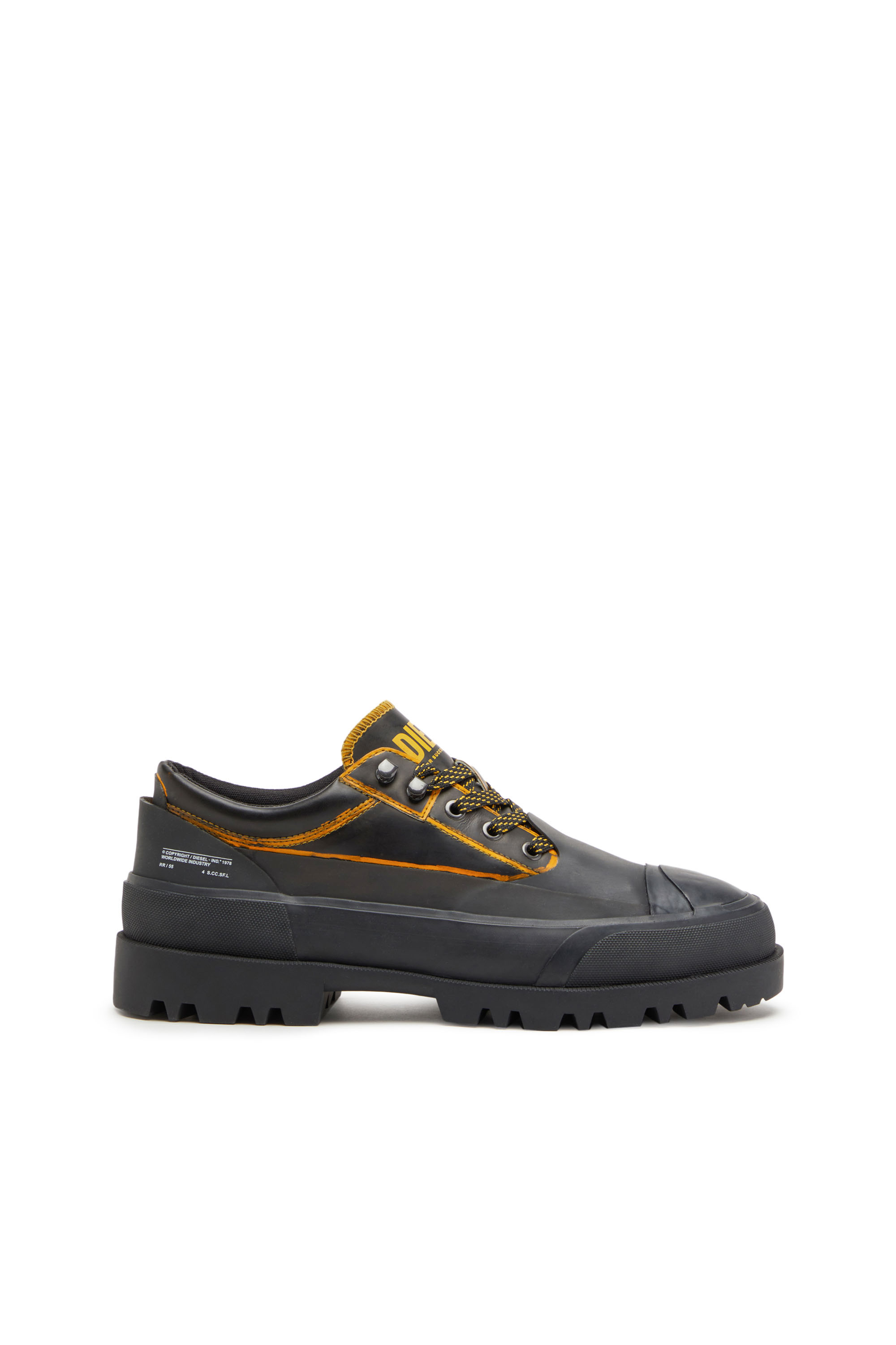 Diesel - Scarpe in pelle e gomma stile militare - Stringate e Mocassini - Uomo - Multicolor