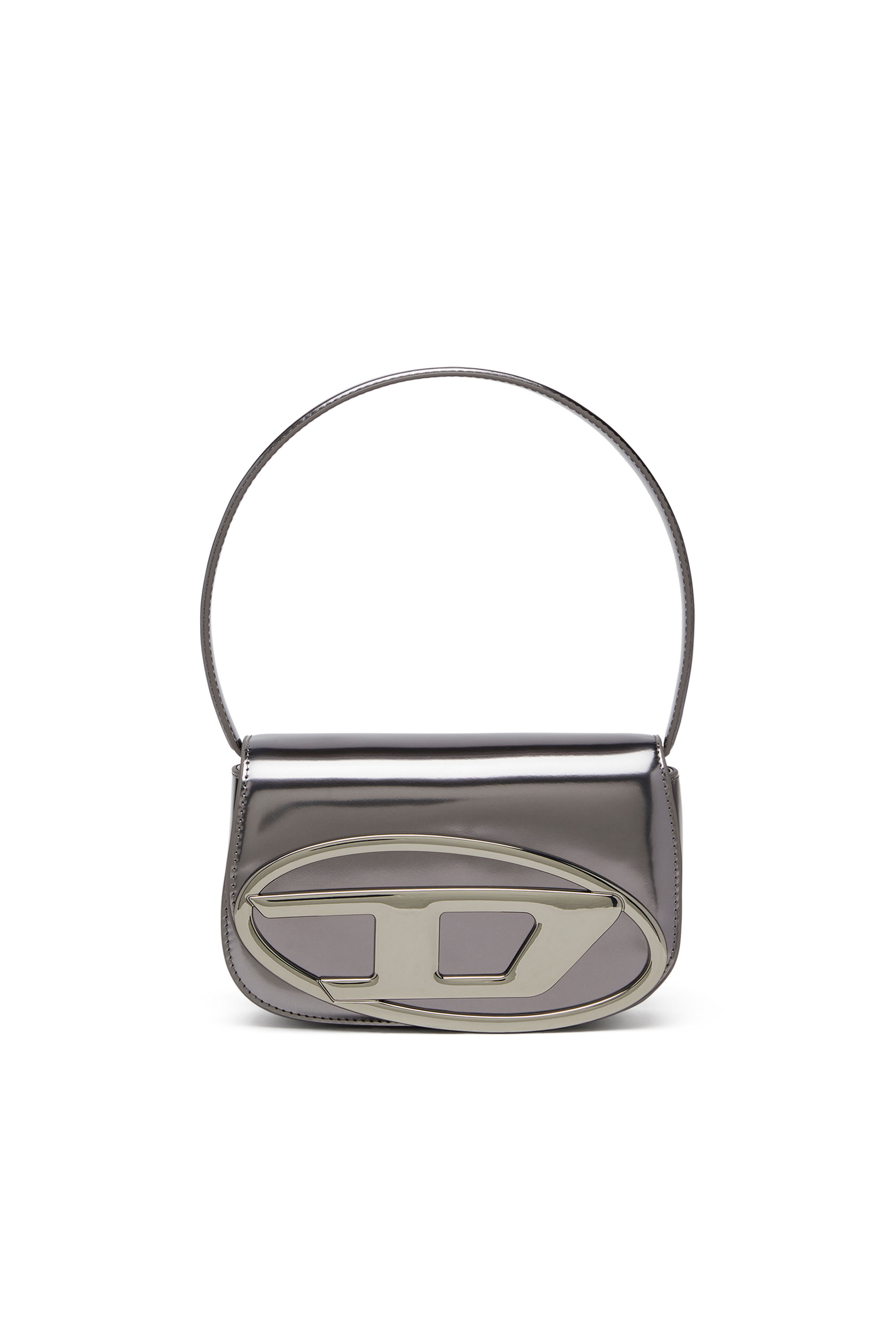 Diesel 1dr-iconic Shoulder Bag In Mirrored Leather