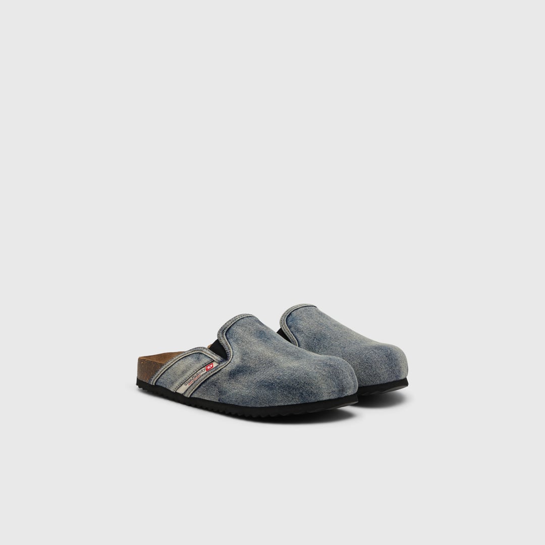 Diesel - D-Woodstock-Denim mules - Moccasins and Mules - Man - Blue