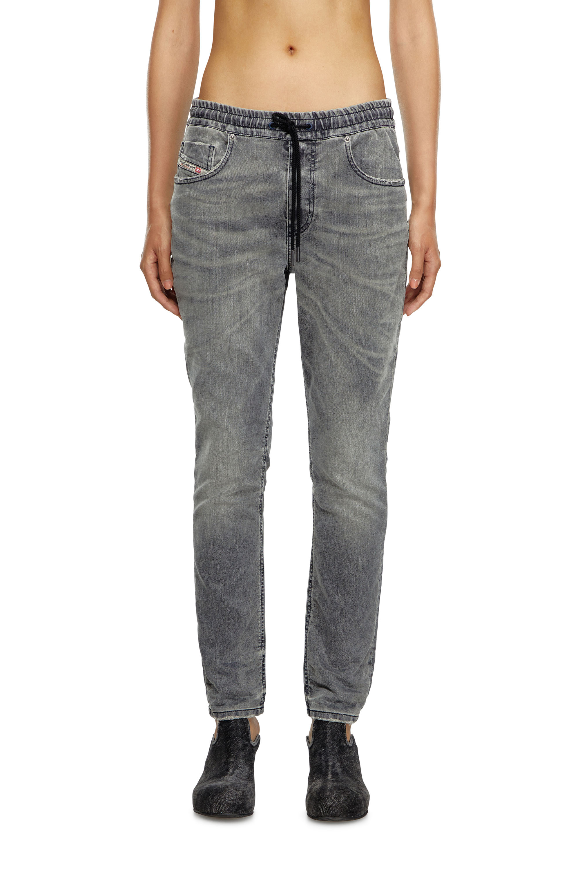 Shop Diesel Boyfriend 2031 D-krailey Joggjeans In Grigio