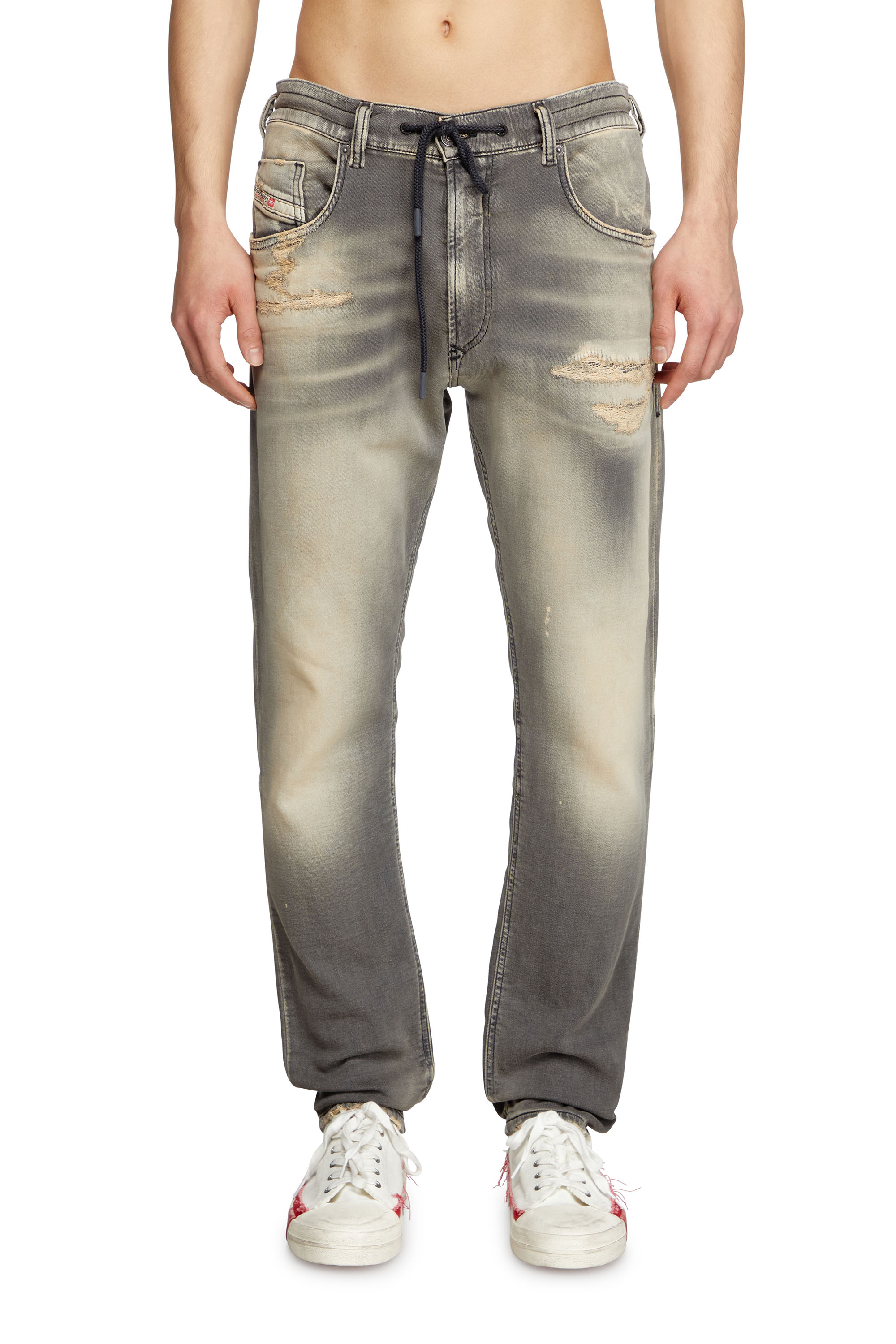 Diesel - Regular 2030 D-Krooley Joggjeans - Jeans - Man - Grey