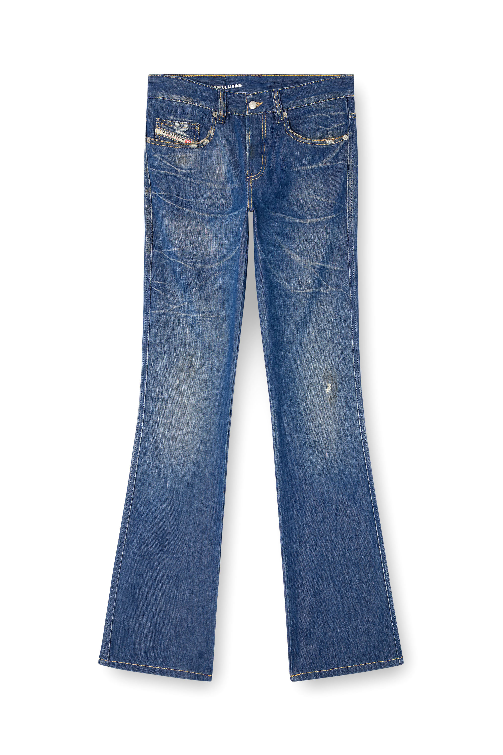 Diesel - Man's Bootcut Jeans 1998 D-Buck 09M60, Dark Blue - 3