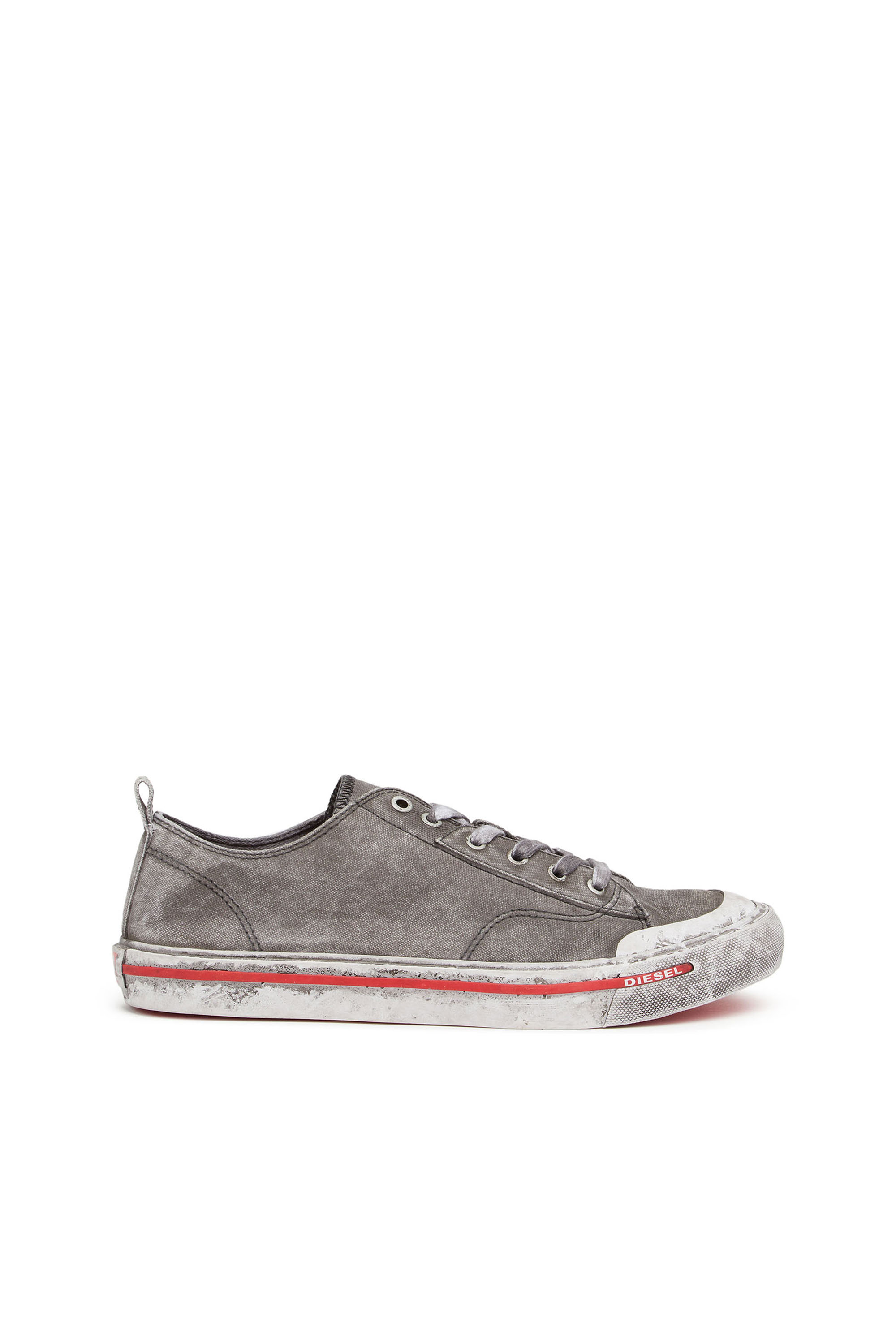 Diesel - S-Athos Low - Low-top sneakers in washed canvas - Sneakers - Man - Grey