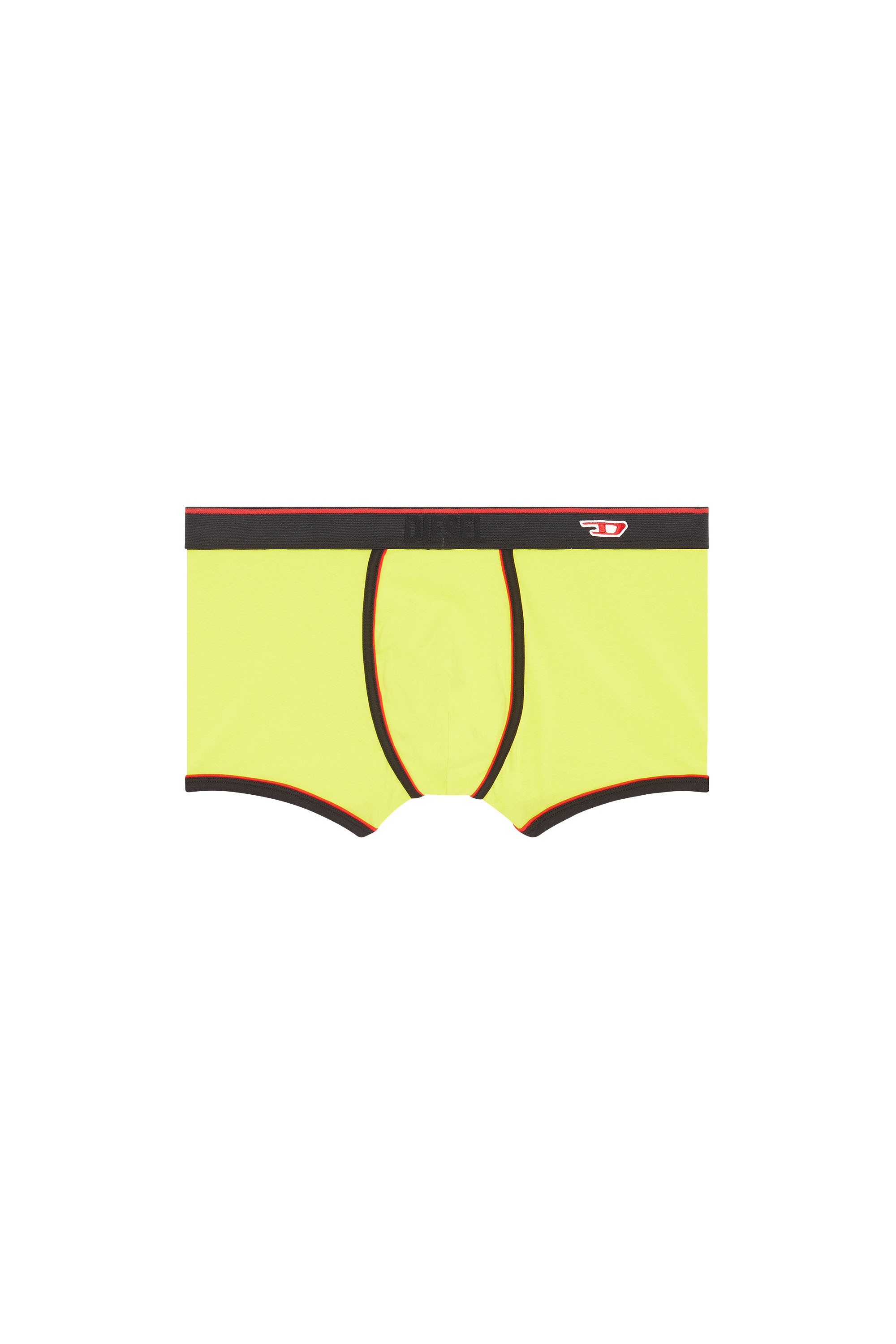 Diesel - Boxer briefs with D logo patch - Trunks - Man - Yellow