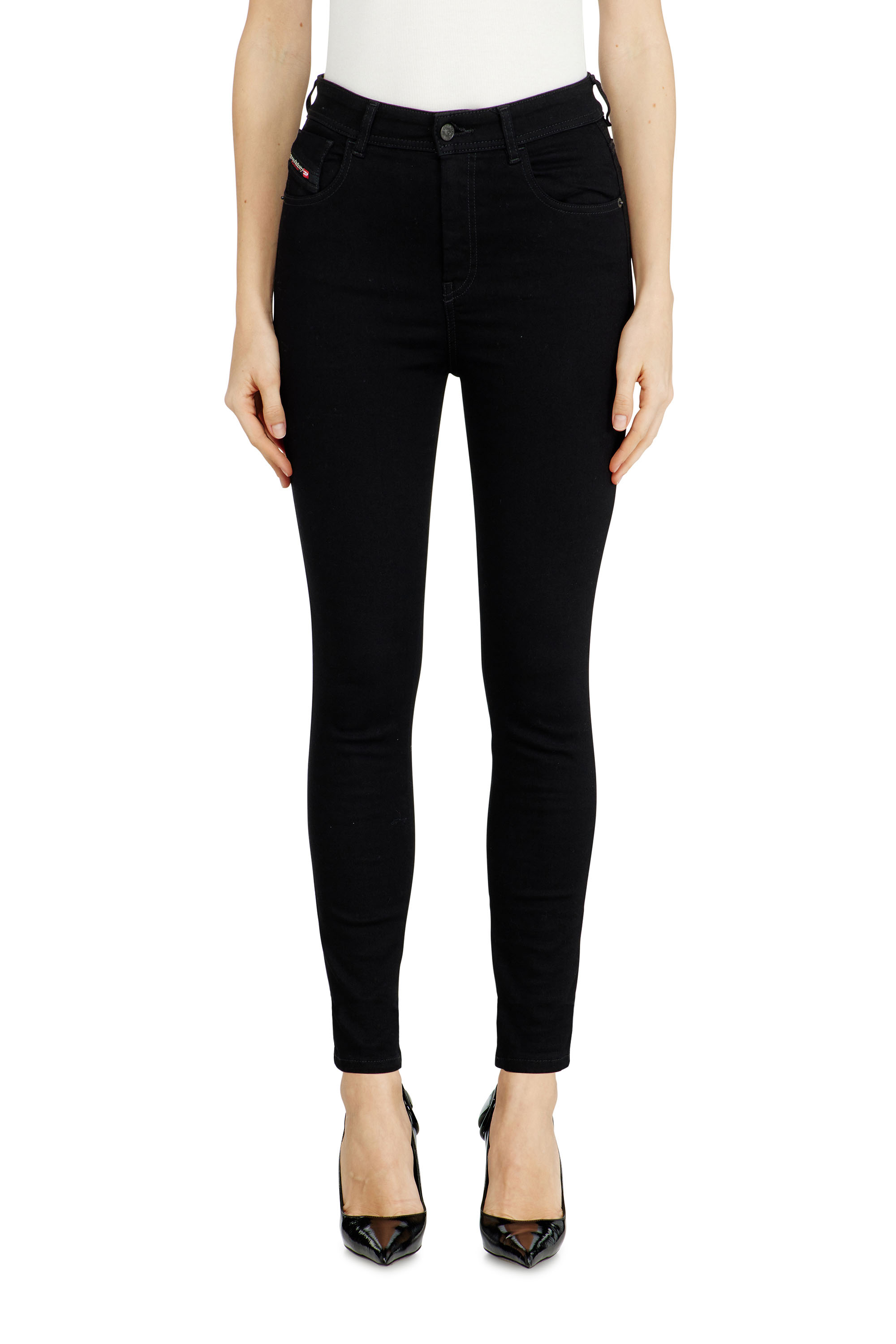 Diesel Women's Black - Skinny Jeans High Waist 1984 Slandy-High - Jeans - Woman Size 31
