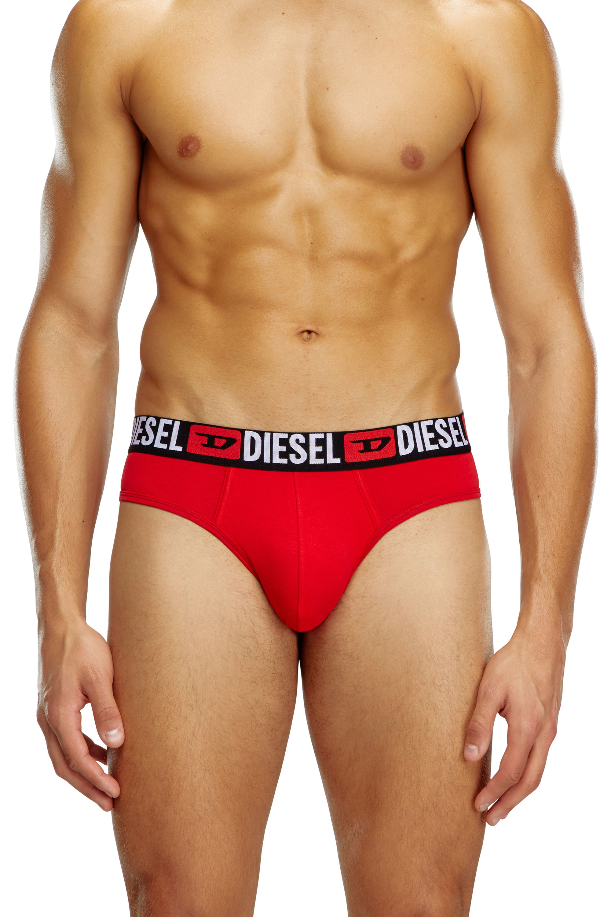 Diesel - Three-pack of solid-colour briefs - Briefs - Man - Multicolor
