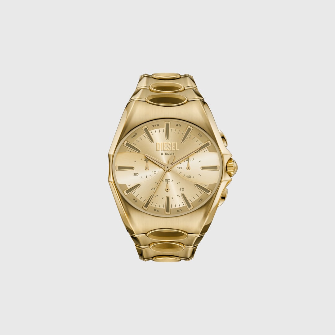 Diesel - D-Curve gold-tone stainless steel watch - Timeframes - Man - Gold