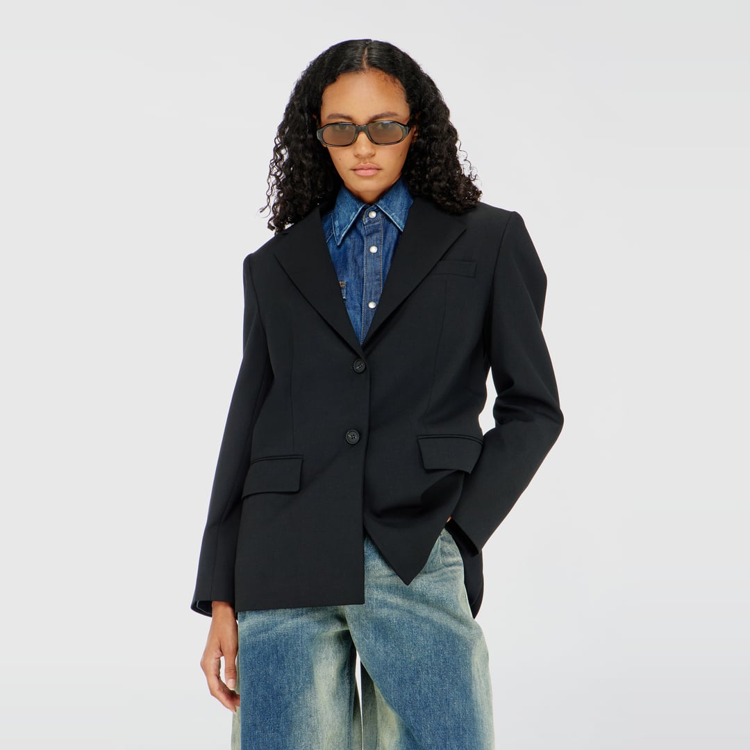 Diesel - Blazer in wool blend - Jackets - Woman - Black