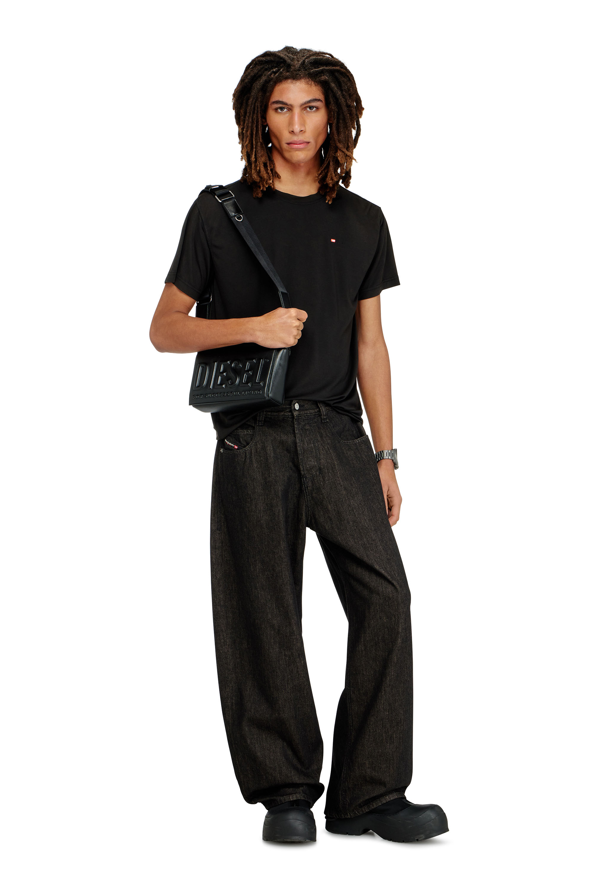 Diesel - DSL 3D CAMERA BAG X, Unisex's Dsl 3D - Camera bag with embossed logo in Black - 2