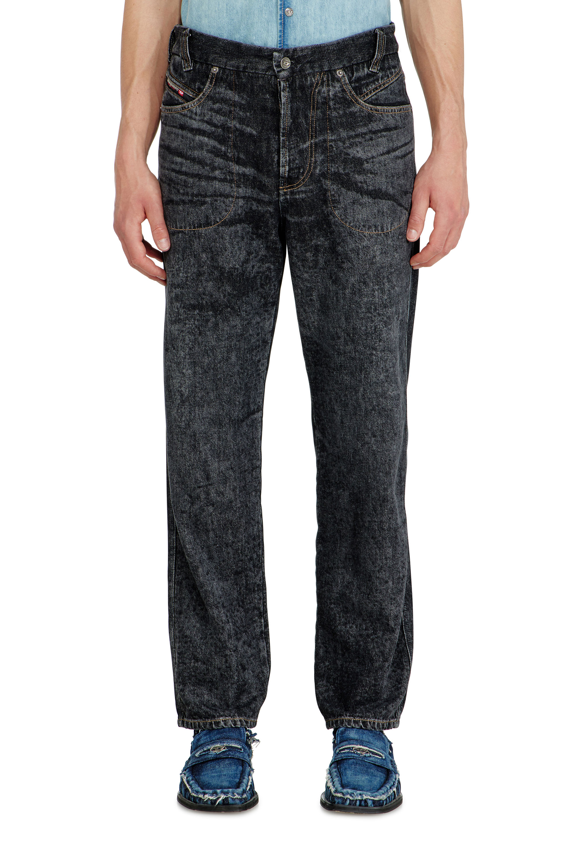 Diesel Men's Black - Relaxed Jeans Low Waist D-Marcus - Jeans - Man Size 36