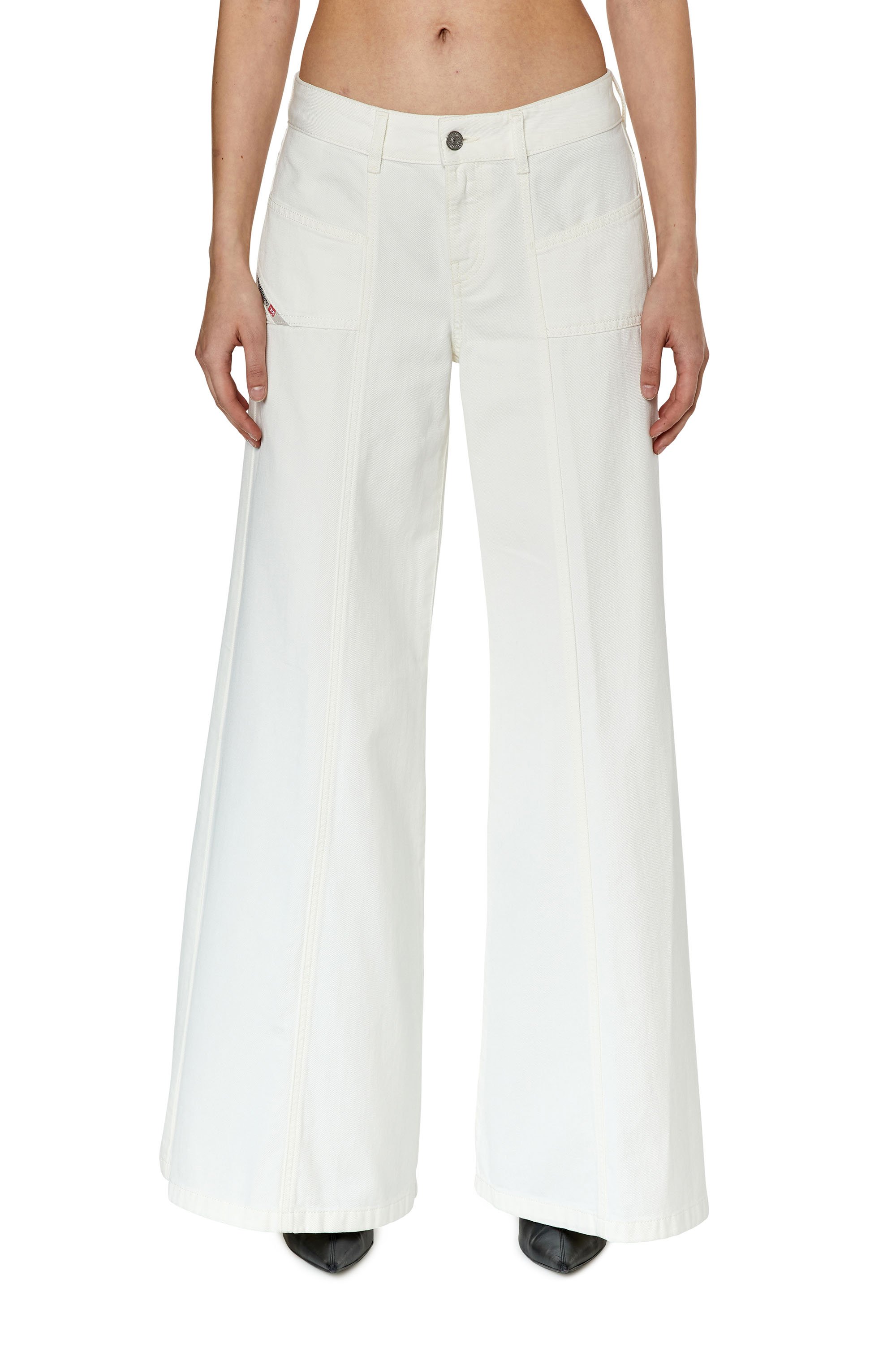 Diesel Bootcut And Flare Jeans In Bianco
