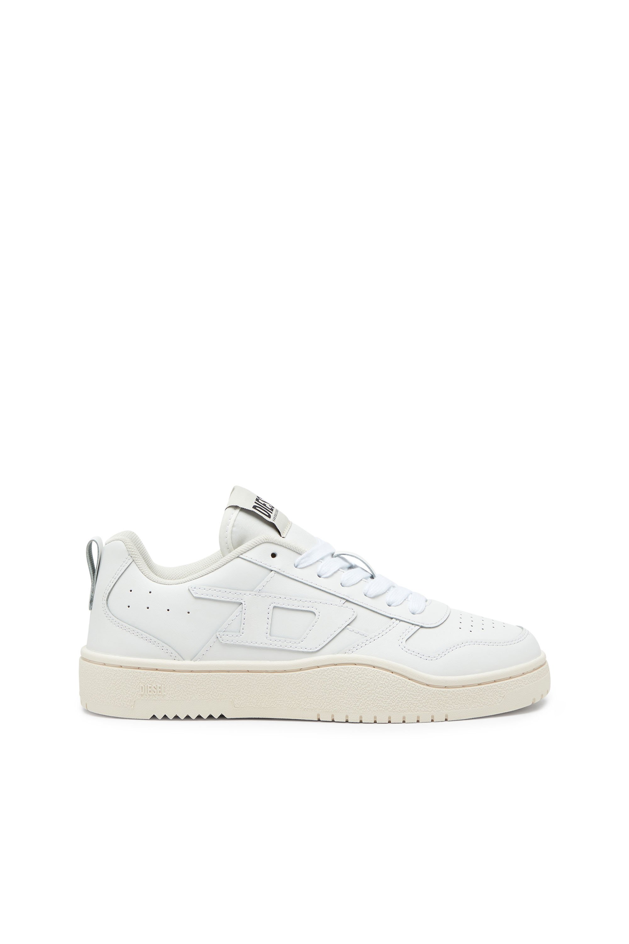 Diesel - S-Ukiyo V2 Low - Low-top sneakers in leather and nylon - Sneakers - Man - White