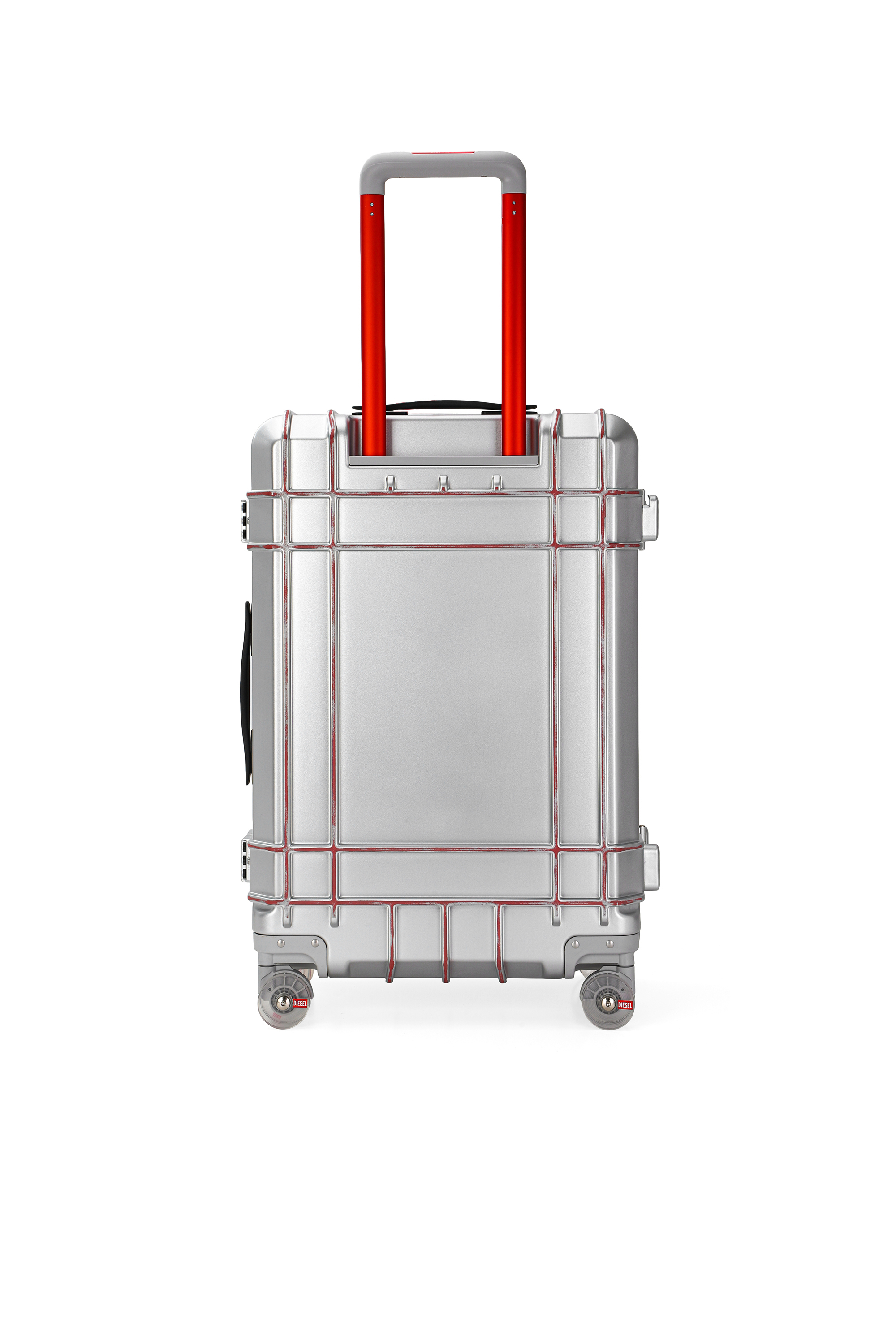 Diesel - DIESEL PC STRONG IMAGE TROLLEY- DSL003, Unisex's Rugged suitcase size M in Silver - 2