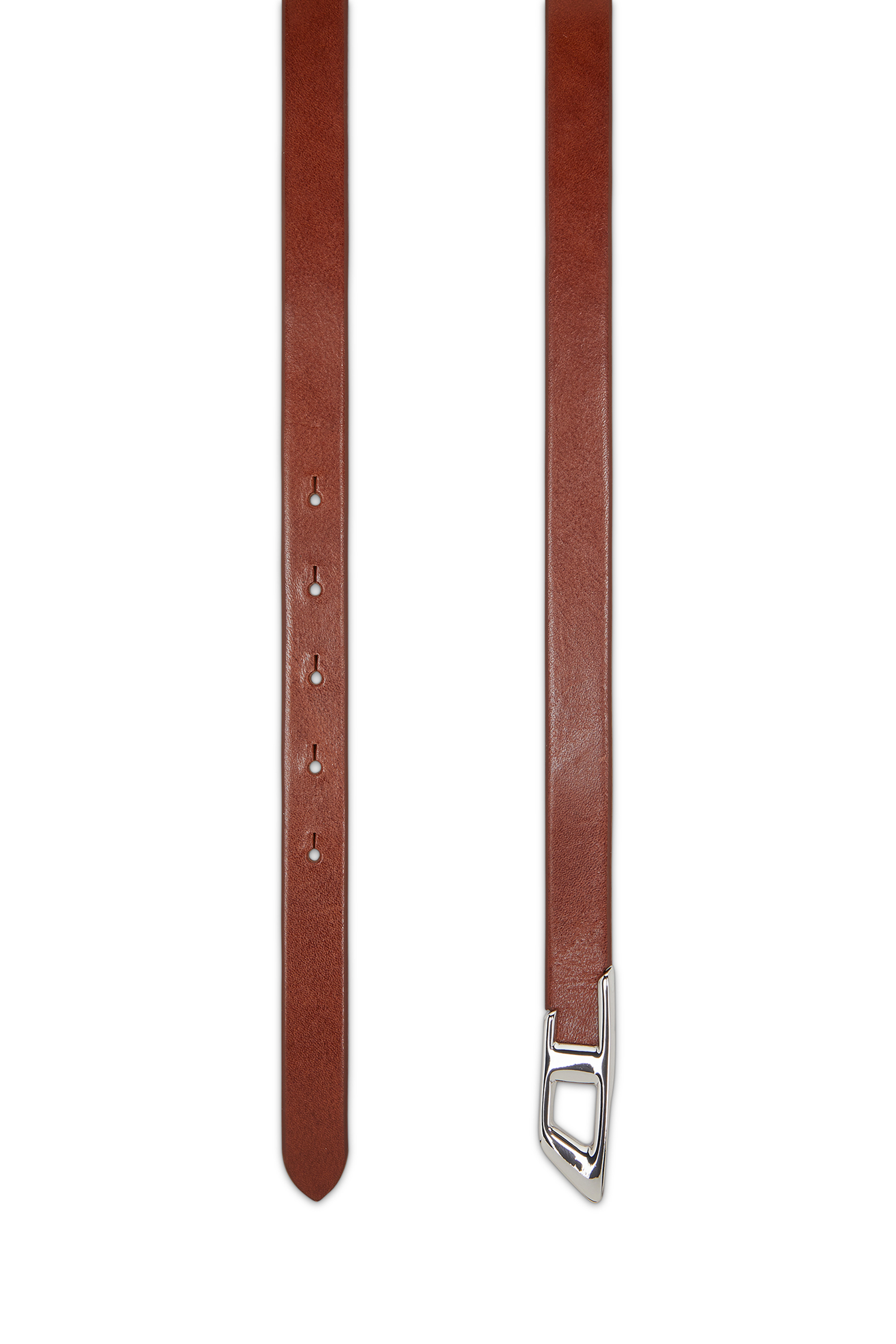 Diesel - B-D LOGO 2.0 20, Woman's 2 cm leather belt with metal D buckle in Brown - 2