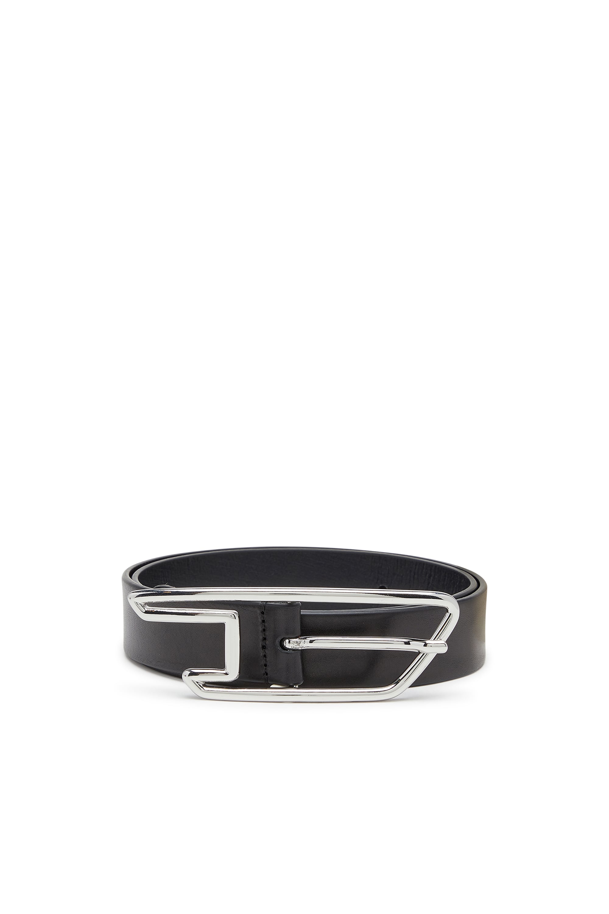 Diesel - 3cm belt in pull-up leather - Belts - Woman - Black