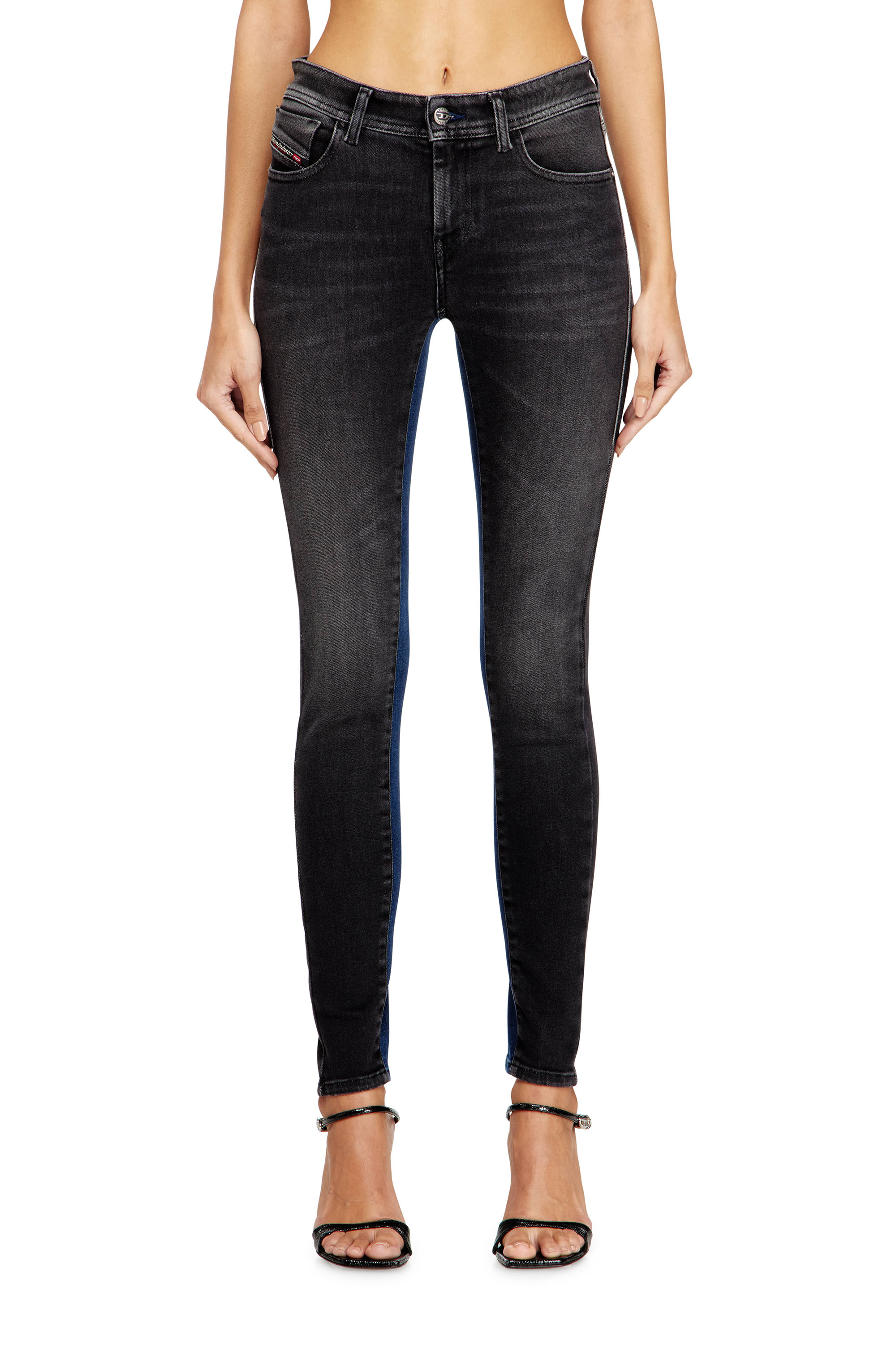 Diesel Women's Black - Skinny Jeans Regular Waist 2017 Slandy - Jeans - Woman Size 31