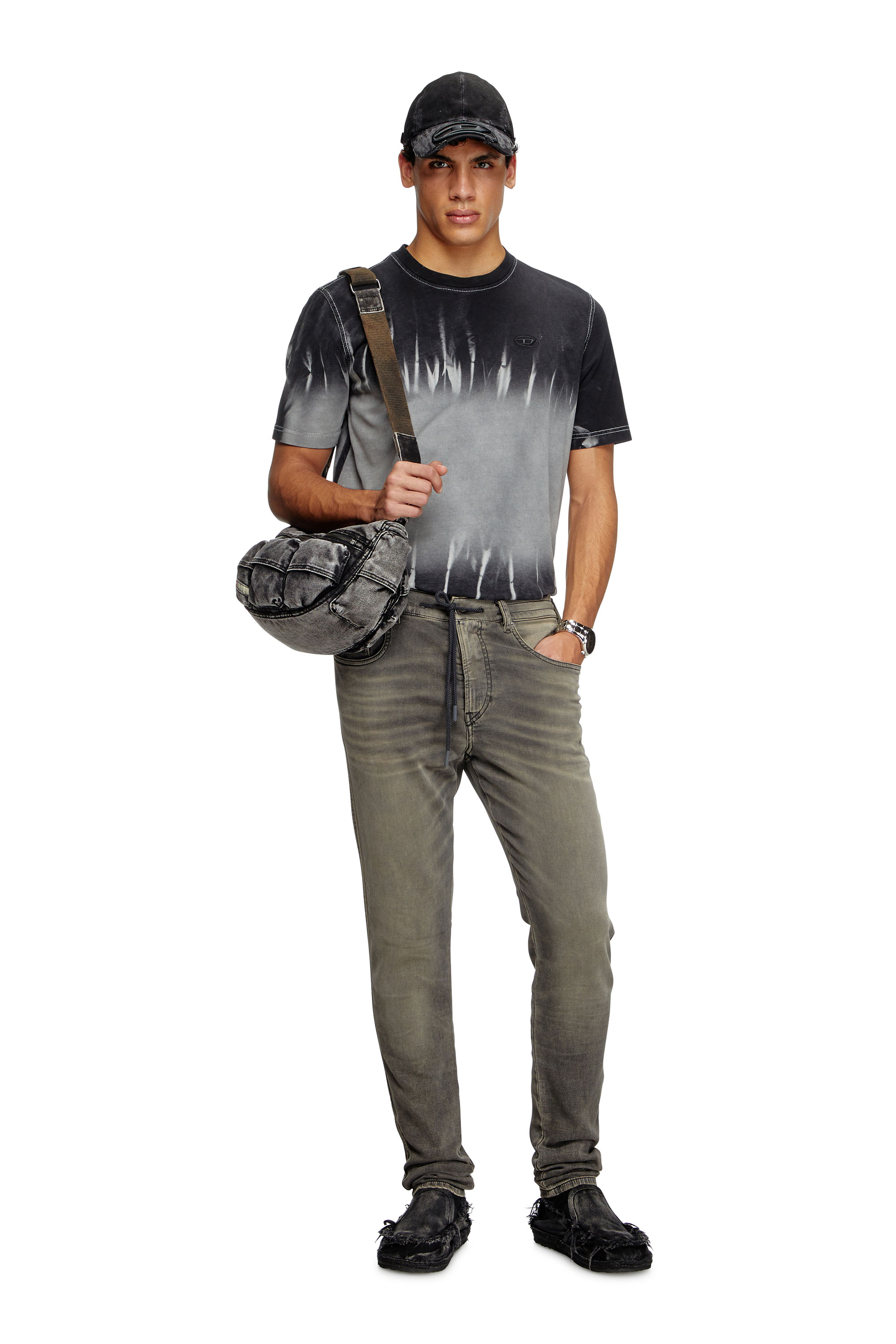 Diesel - Man's Slim 2062 D-Strukt Joggjeans® 068PD, Light Grey - 2