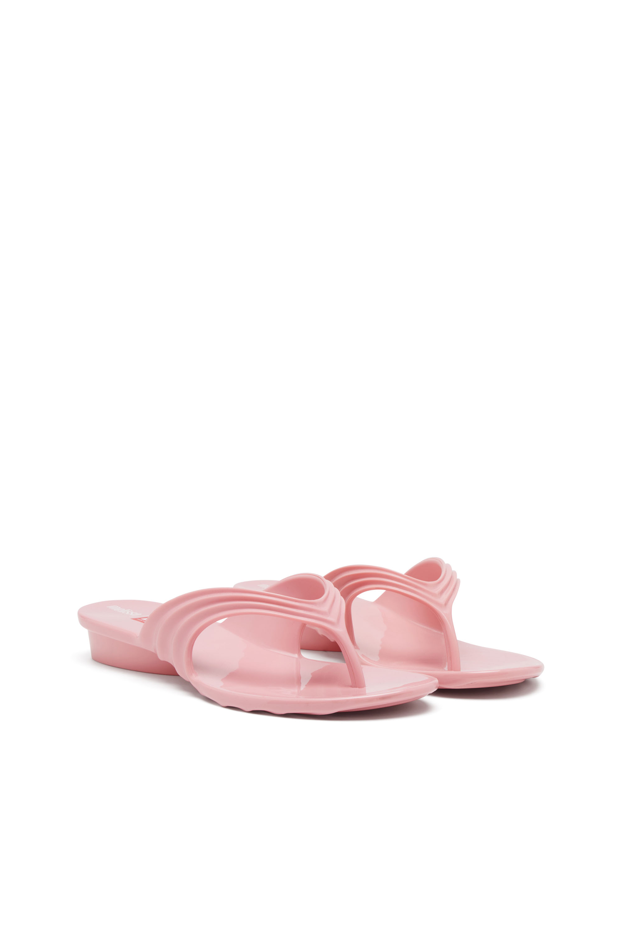 Diesel - MELISSA QUANTUM THONG, Woman's Sculptural flip-flops in Melflex&reg; in Pink - 3
