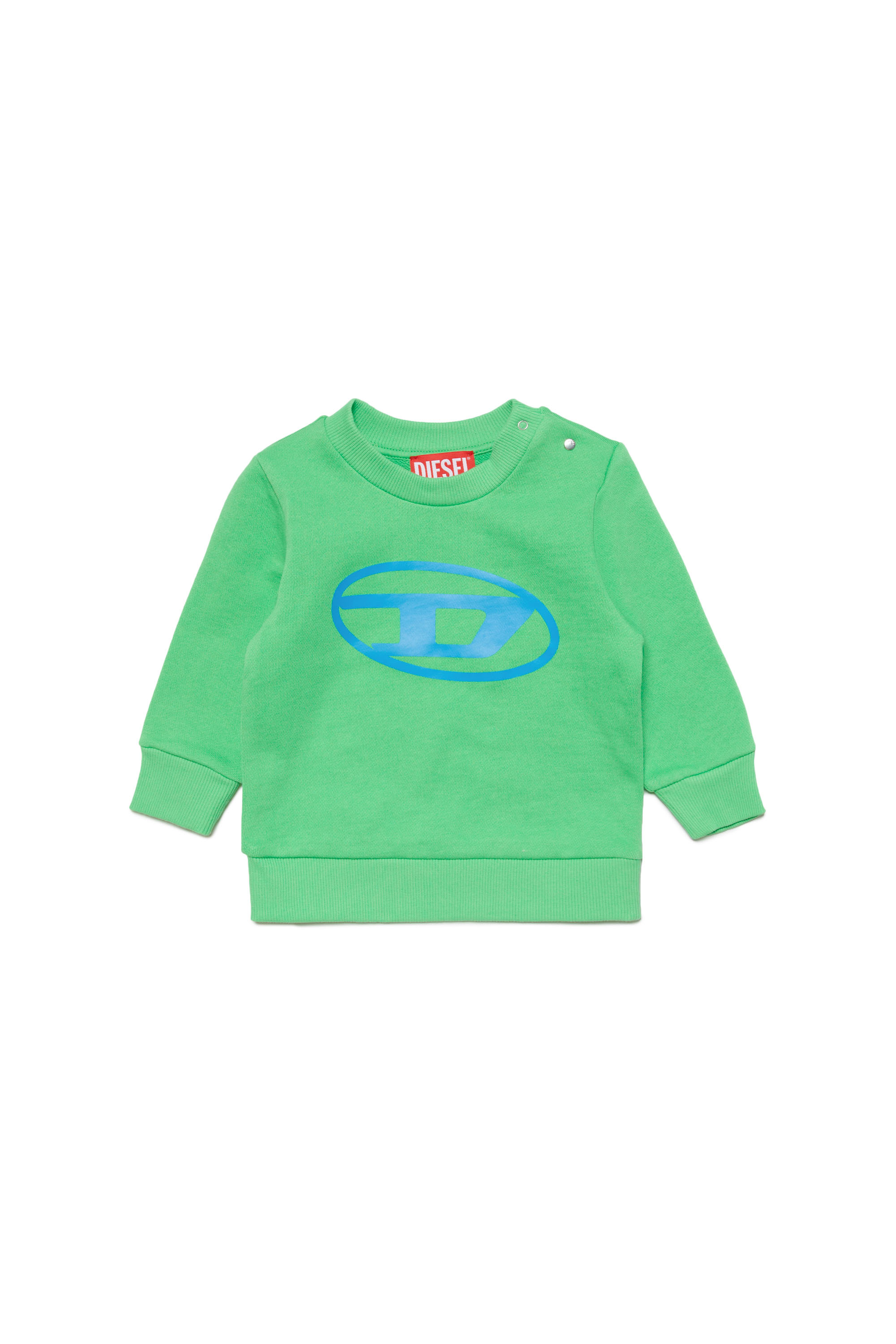 Diesel - Cotton sweatshirt with Oval D - Sweaters - Unisex - Green