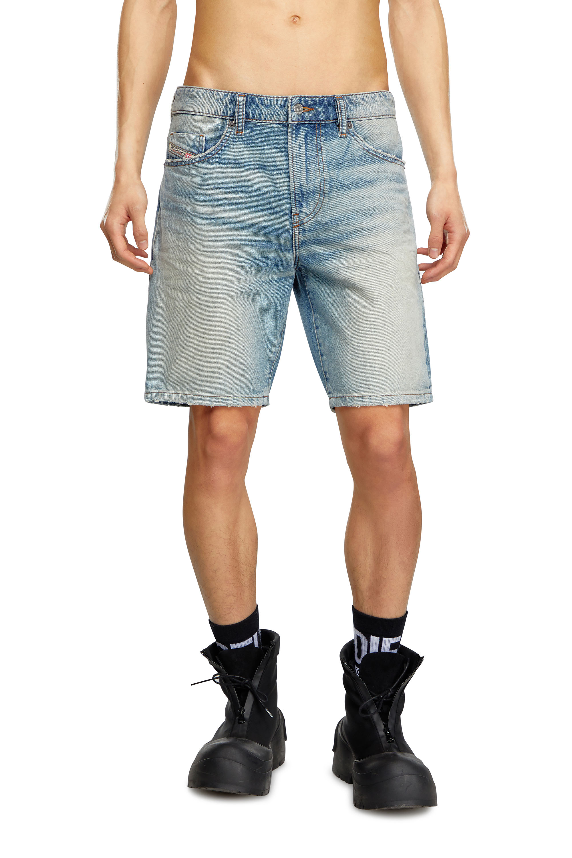 Diesel - Pantalones cortos vaqueros slim - Shorts - Hombre - Azul marino
