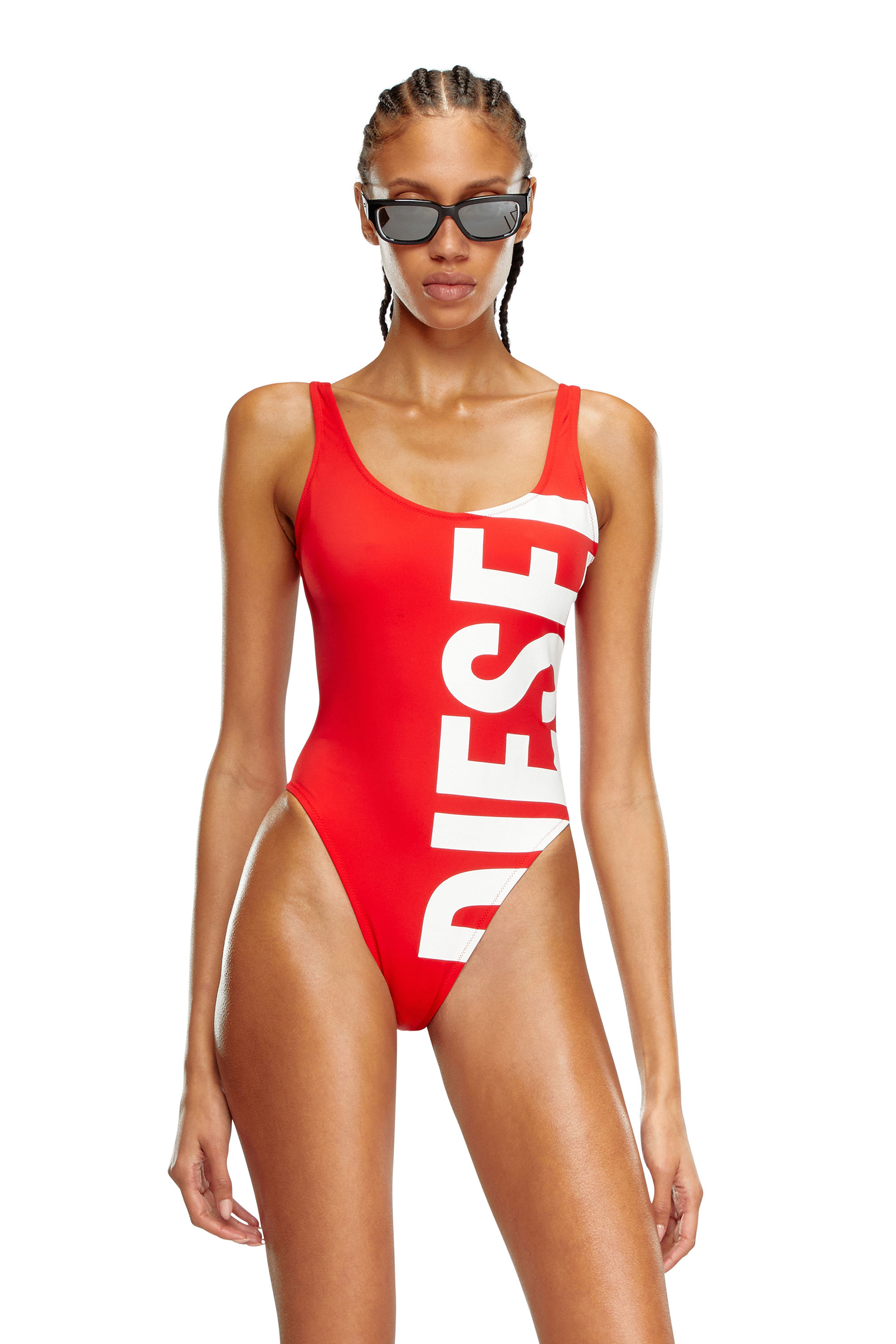 Shop Diesel Swimsuits In Red