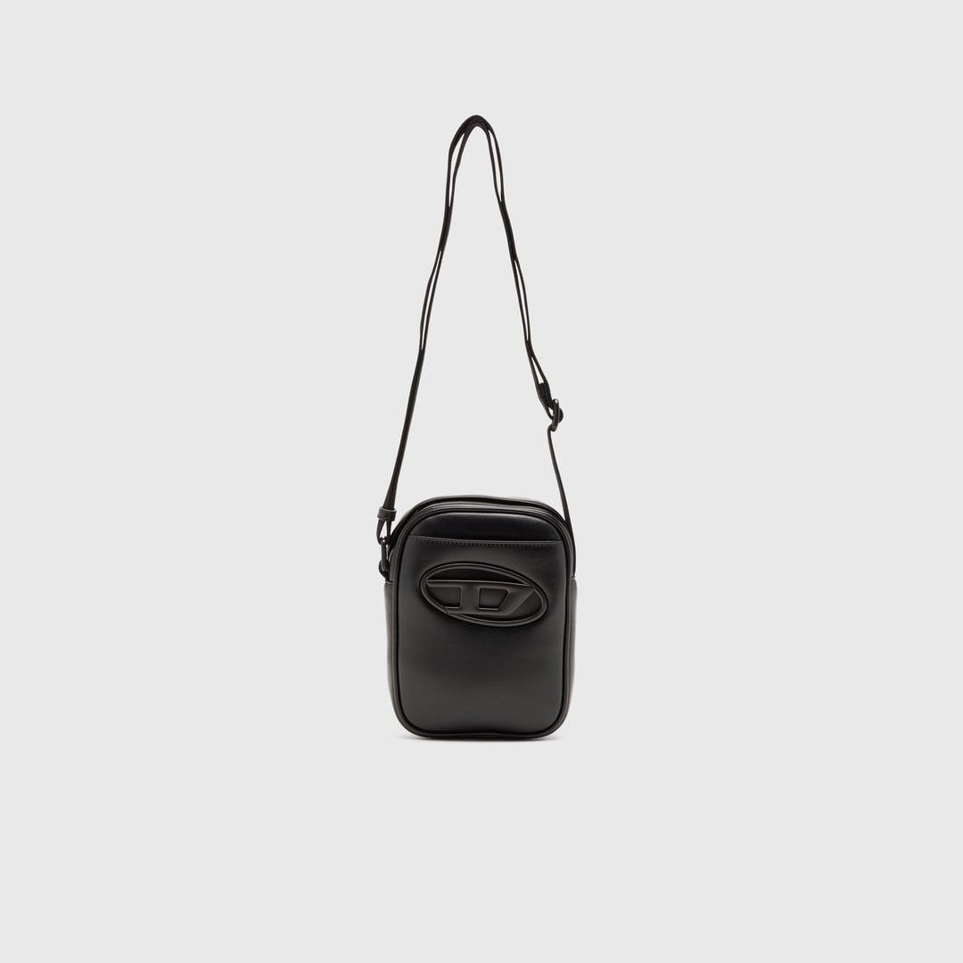 Diesel - Holi-D-Crossbody bag in PU and neoprene - Crossbody Bags - Man - Black