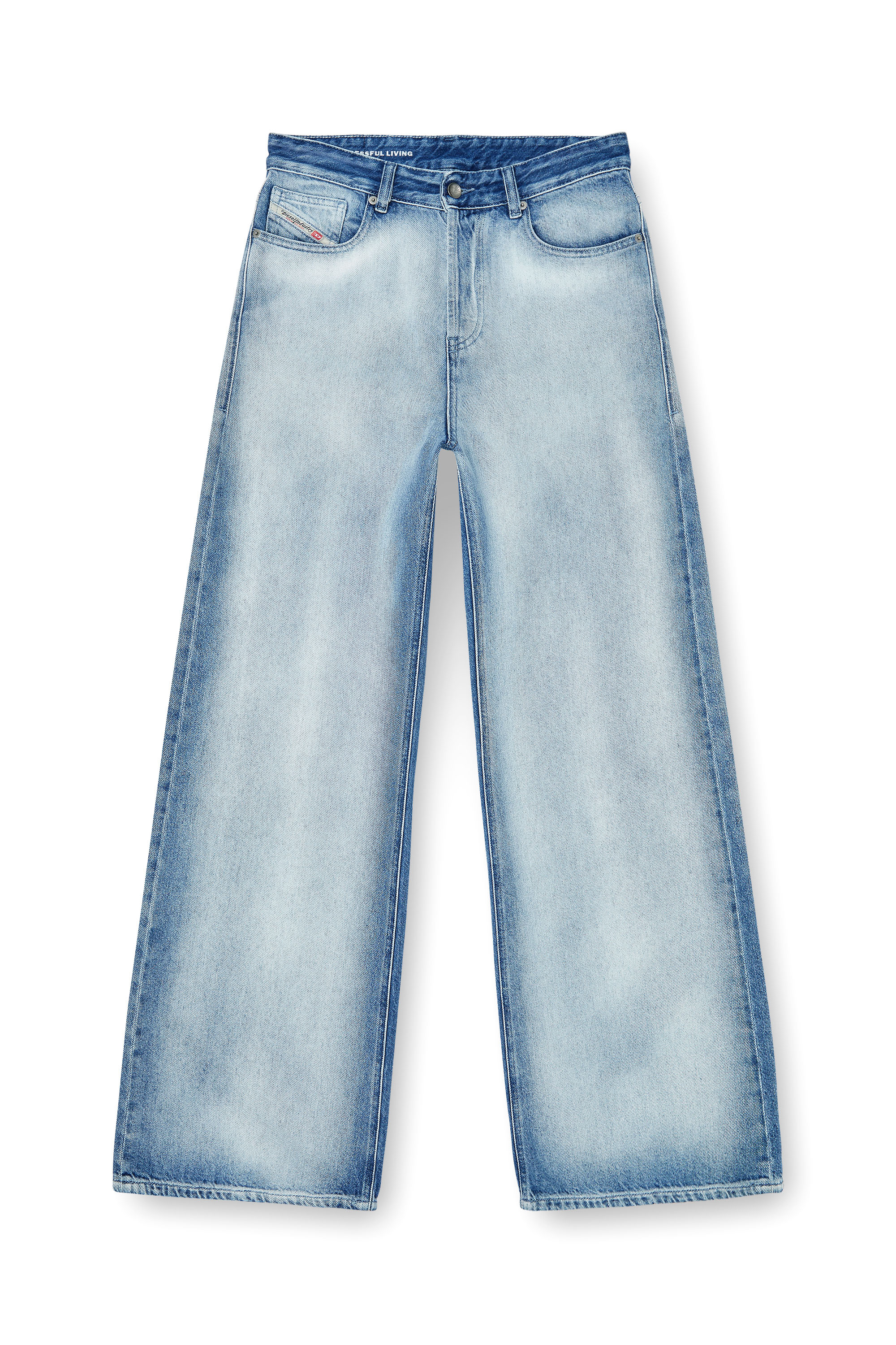 Diesel - Woman's Relaxed Jeans 1996 D-Sire 09P29, Light Blue - 4