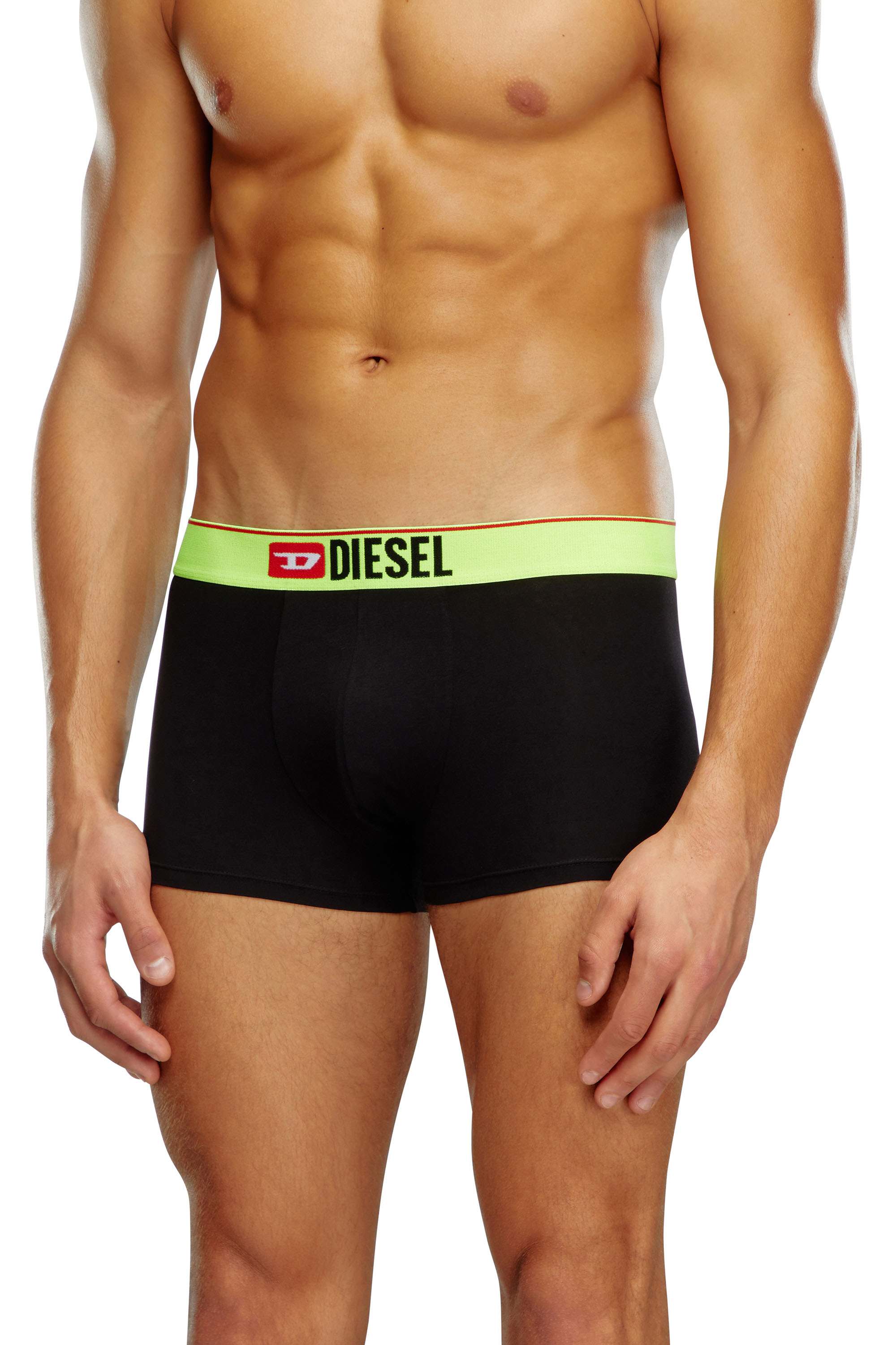 Diesel - Three-pack boxer briefs with pop-colour waist - Trunks - Man - Multicolor