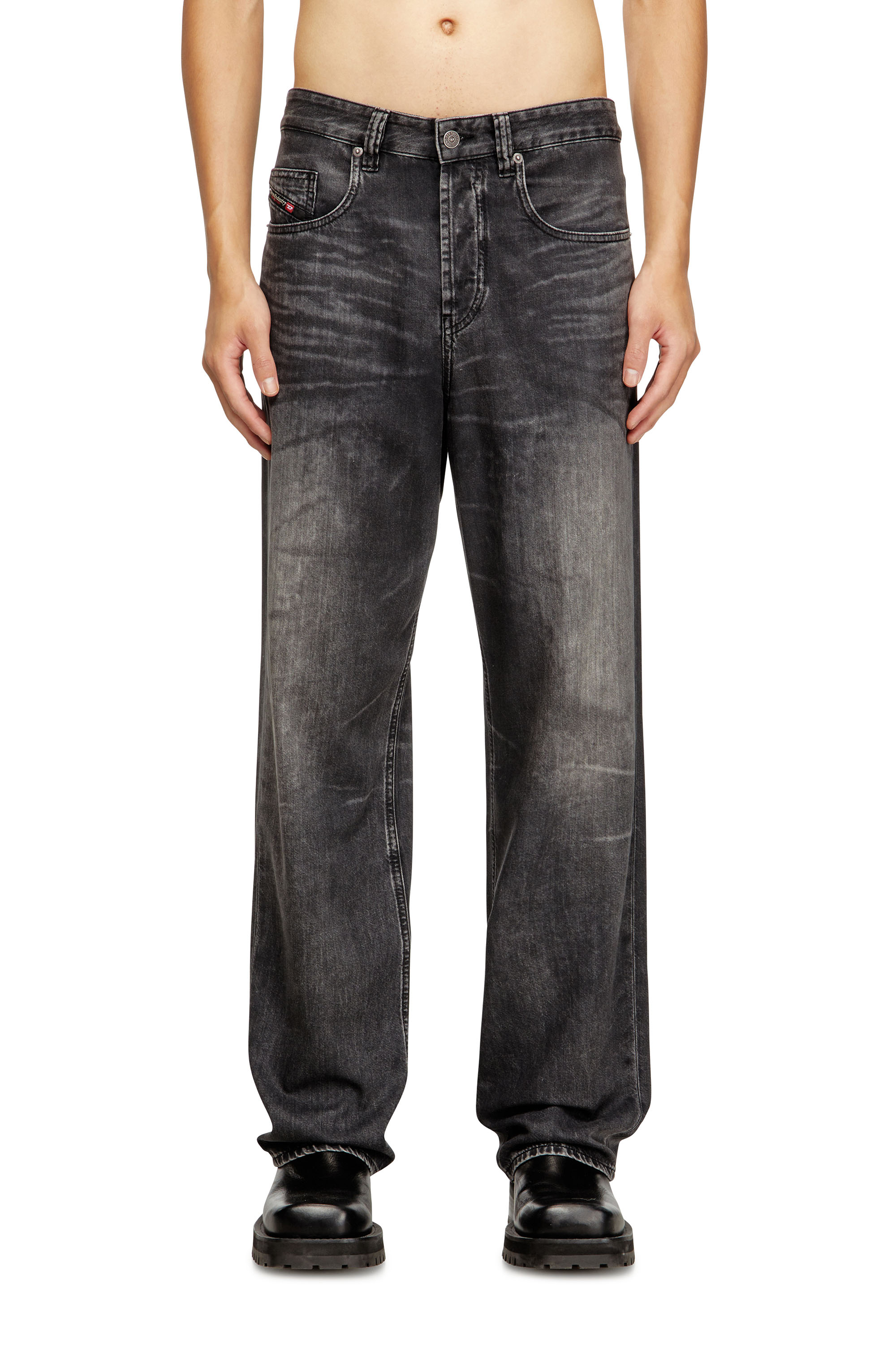 Diesel - Man's Relaxed Jeans 2001 D-Macro 0CEBC, Black/Dark grey - 1