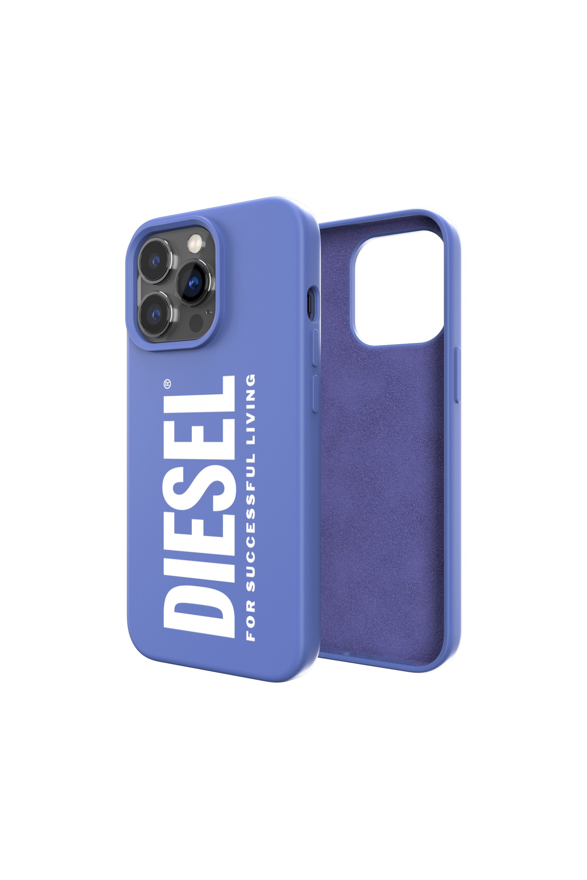 Diesel - Coque en silicone for i Phone 13 / 13 Pro - Coques - Mixte - Bleu