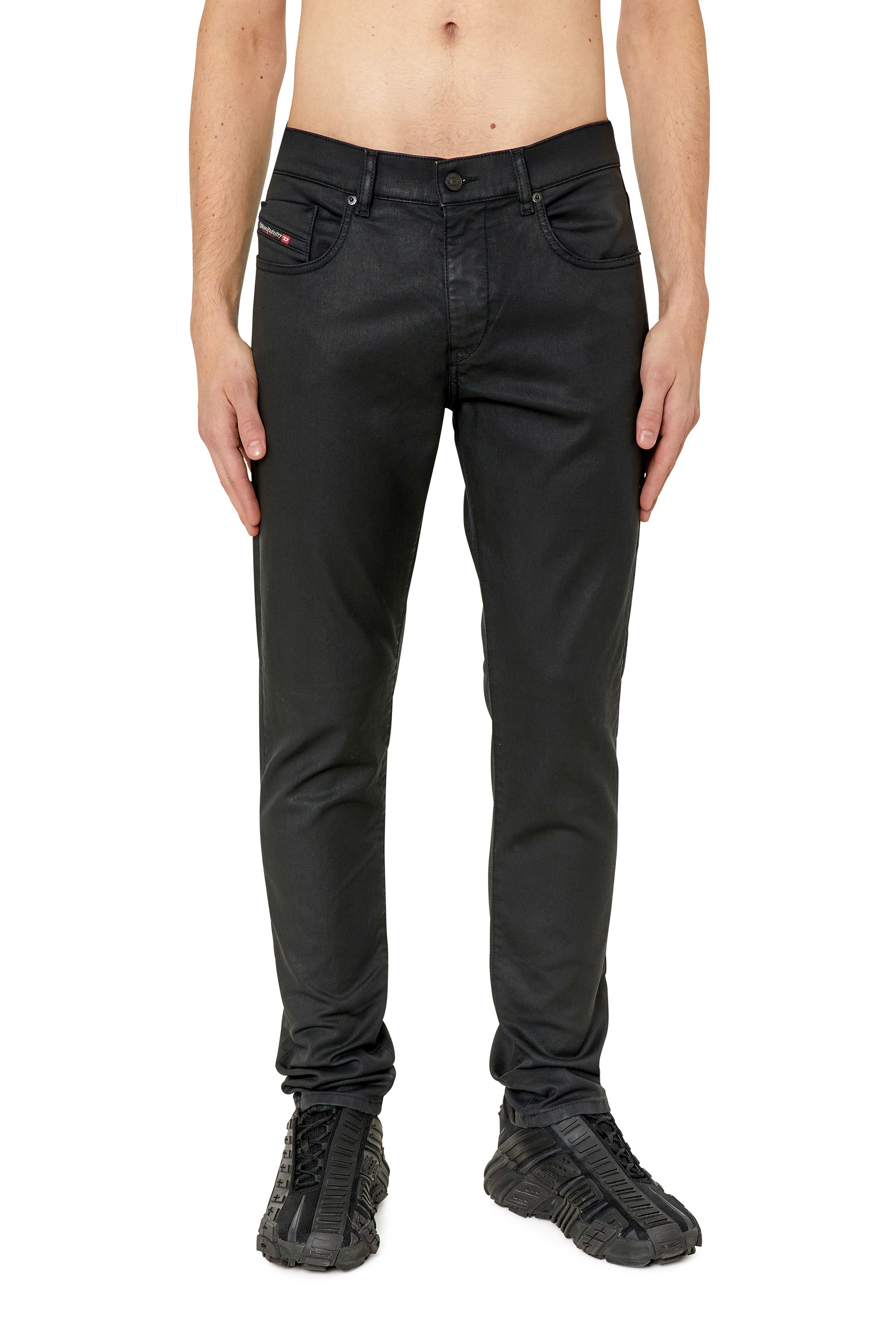 Diesel Slim D-strukt Jogg Jeans In Black