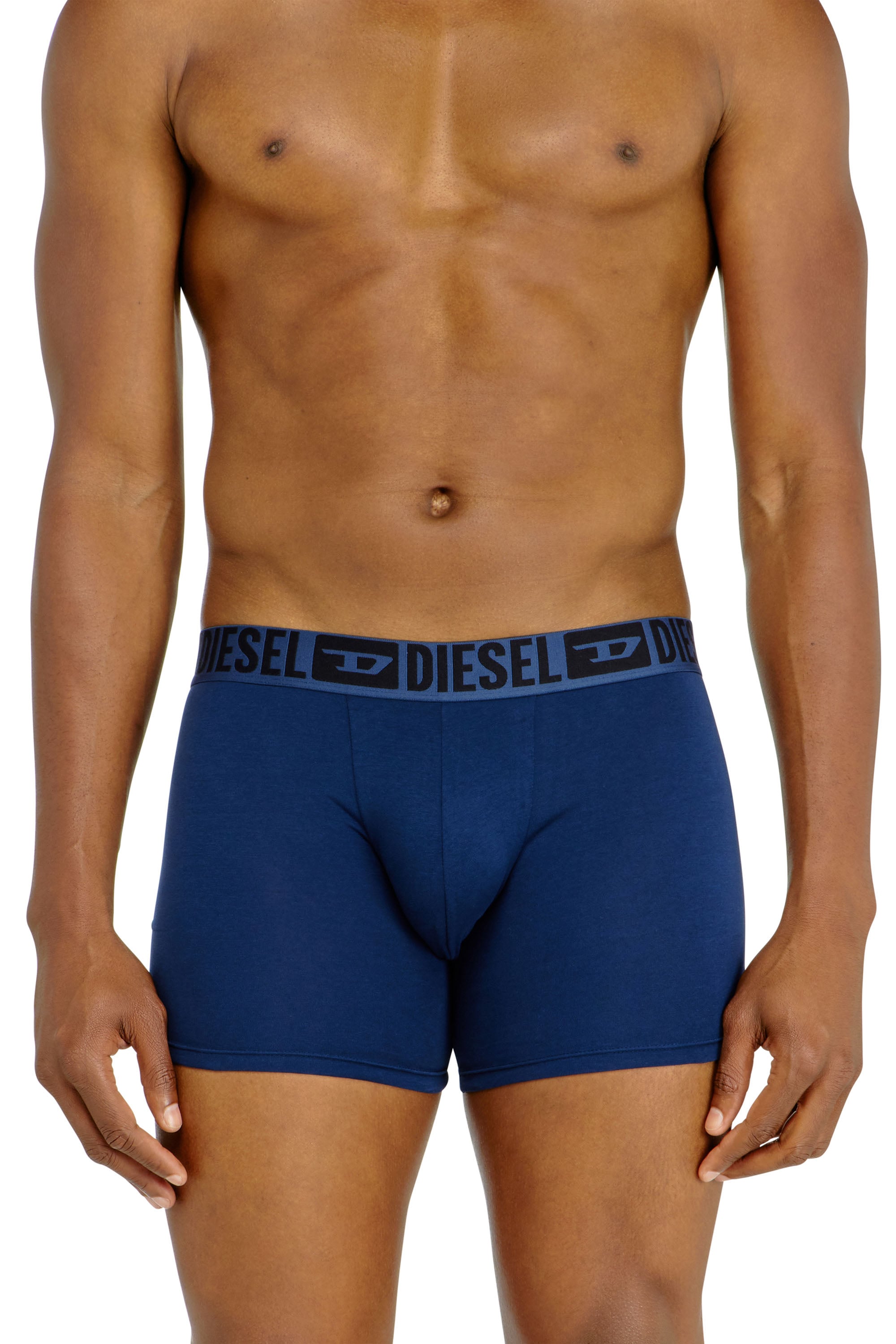 Diesel Multicolor Uomo - Set Da Tre Boxer Lungo In Cotone Stretch - Boxer Extra Piccolo