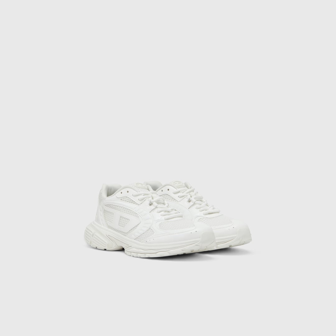 Diesel - S-Pro-V-Dense-Mesh sneakers with Oval D logo - Sneakers - Man - White