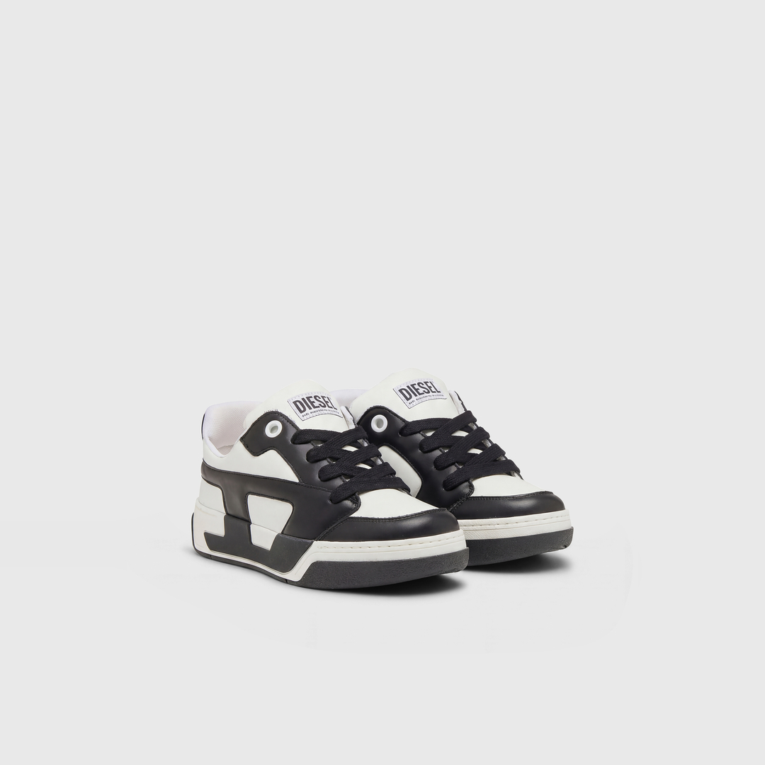 Diesel - D-Ollie-Sneakers in colour-block leather - Sneakers - Man - White