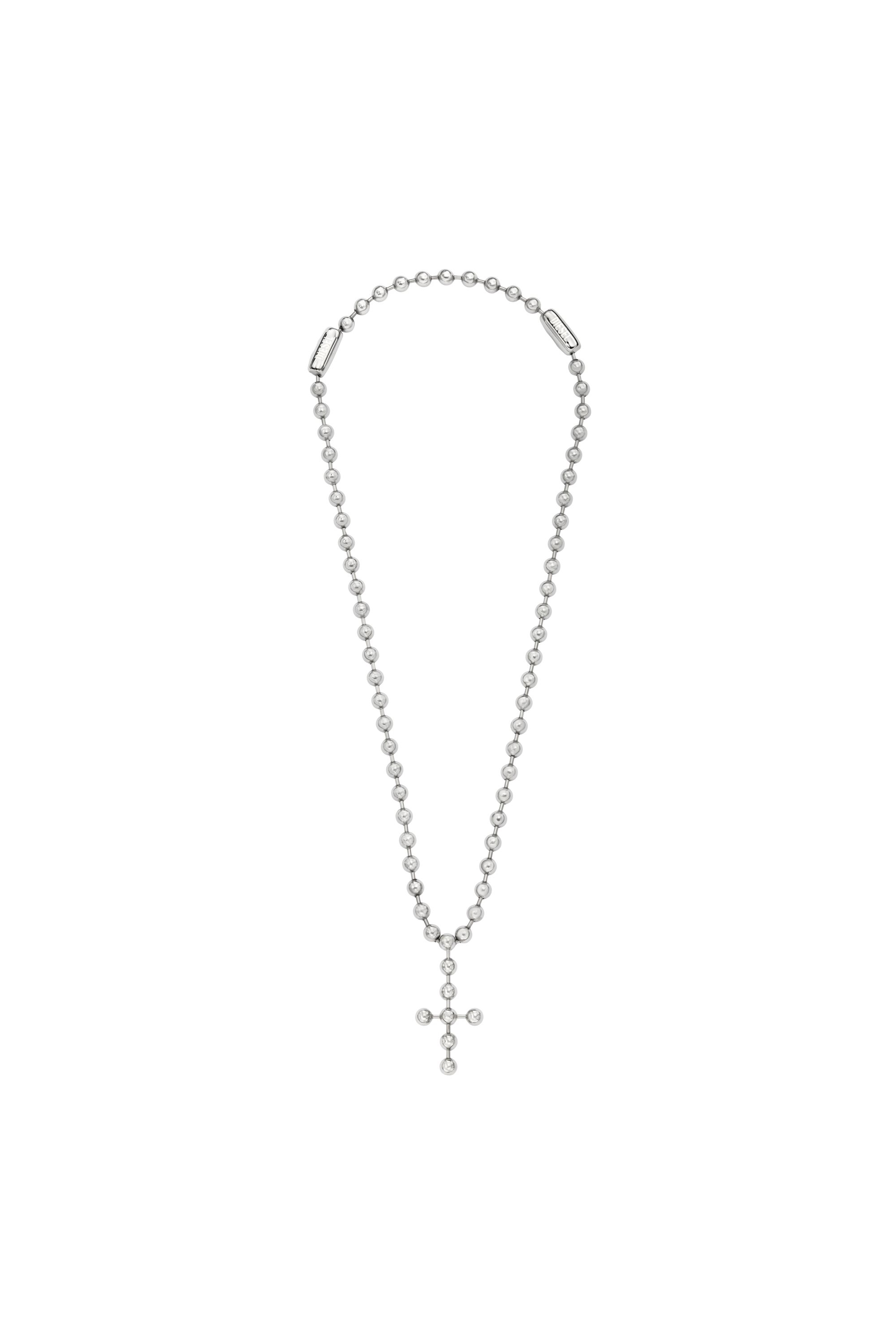 Diesel Unisex Silver - Stainless Steel Chain Necklace - Necklaces Uni