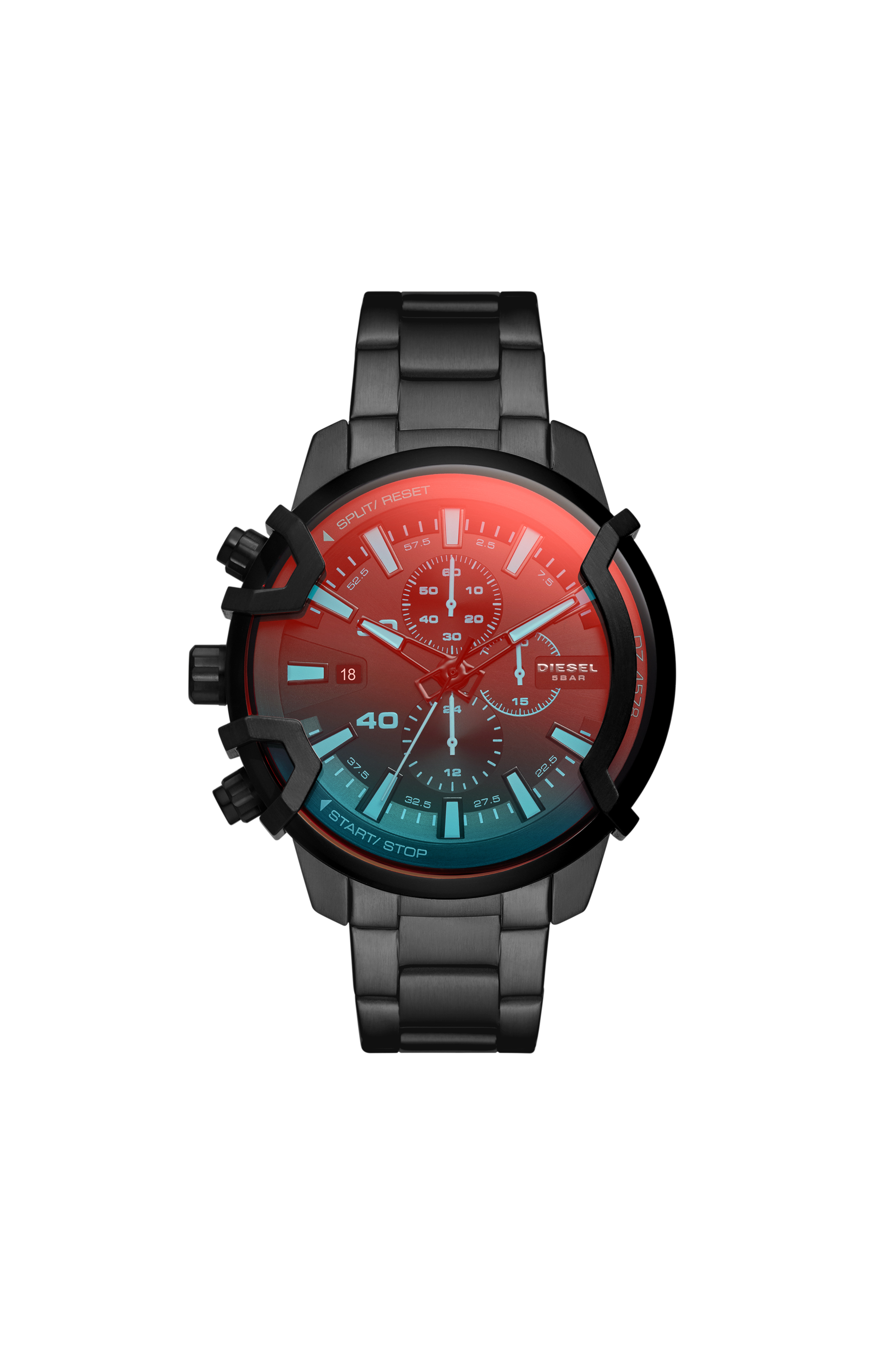Diesel - Griffed Chronograph Stainless Steel Watch - Timeframes - Man - Black
