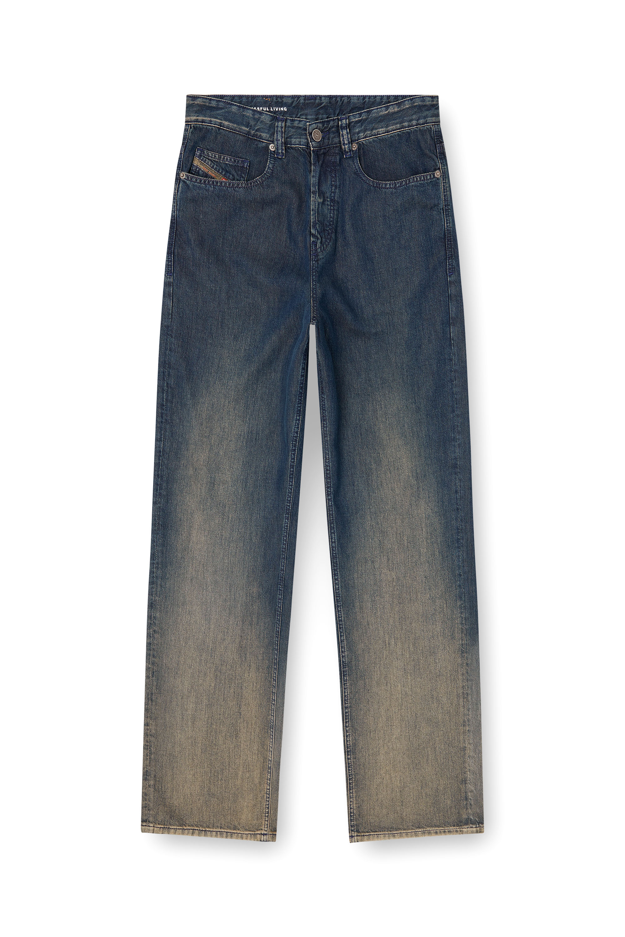 Diesel - Man's Relaxed Jeans 2001 D-Macro 068TD, Dark Blue - 3