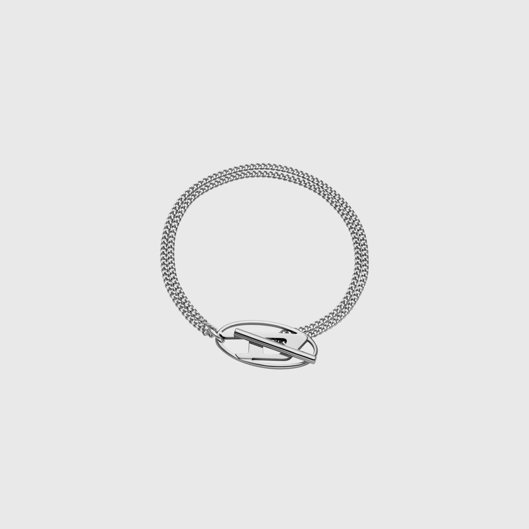 Diesel - Stainless Steel Chain Bracelet - Bracelets - Unisex - Silver