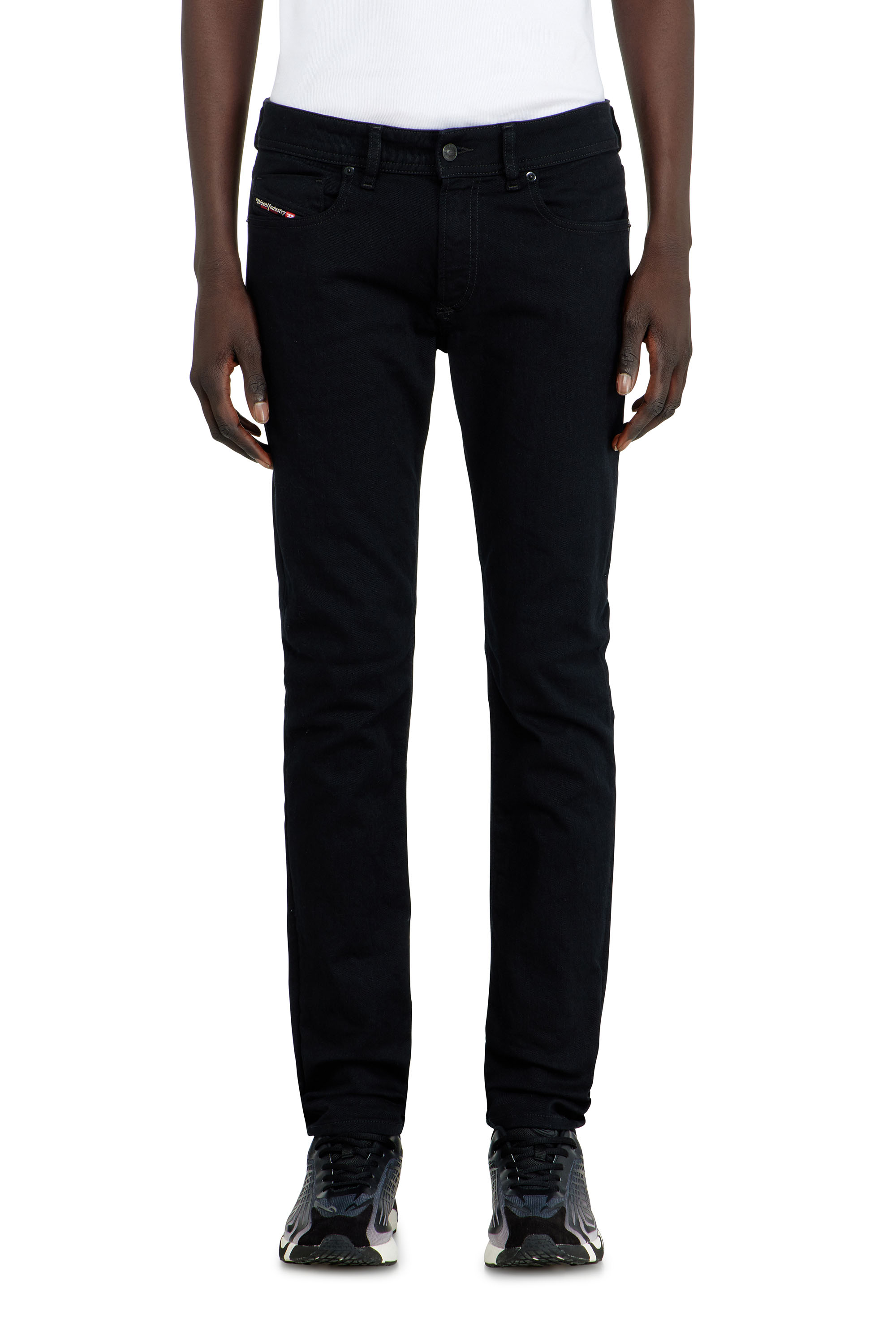 Diesel Skinny Jeans Low Waist 1979 Sleenker, Black/Dark grey, Zip fly