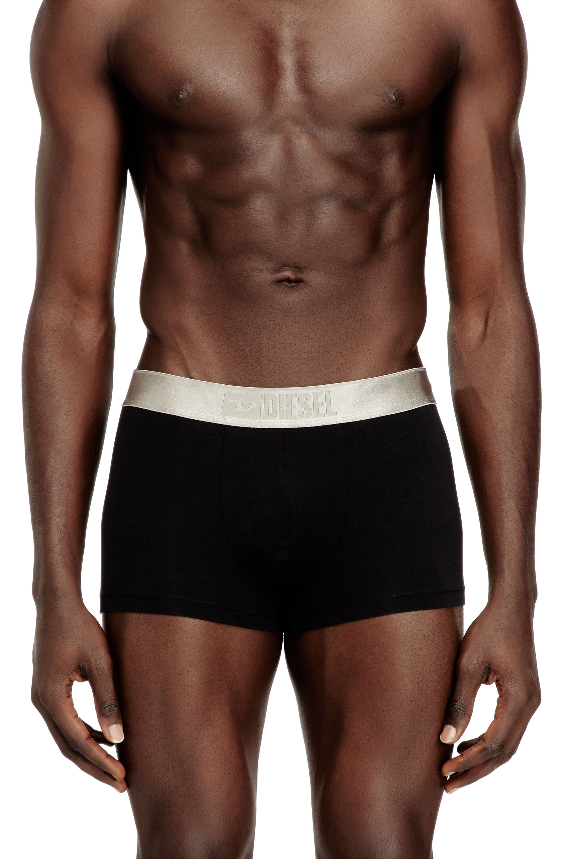 Diesel - DAMIEN-GFT-3PACK, Man's Three-pack boxer briefs with small logo waistband in Black - 2