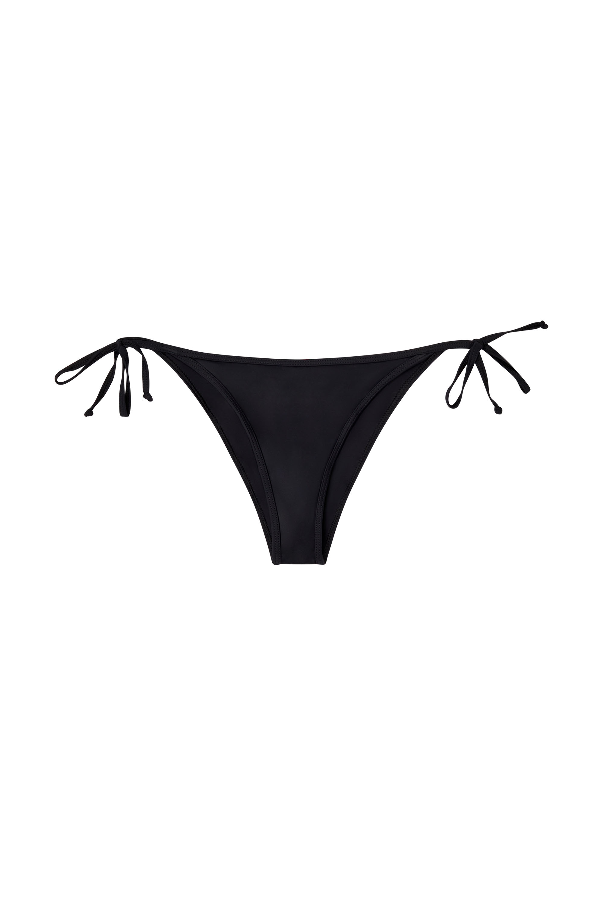 Diesel - BRAZILIAN-D-CORE, Woman's Tie-side bikini bottoms with logo back in Black - 3
