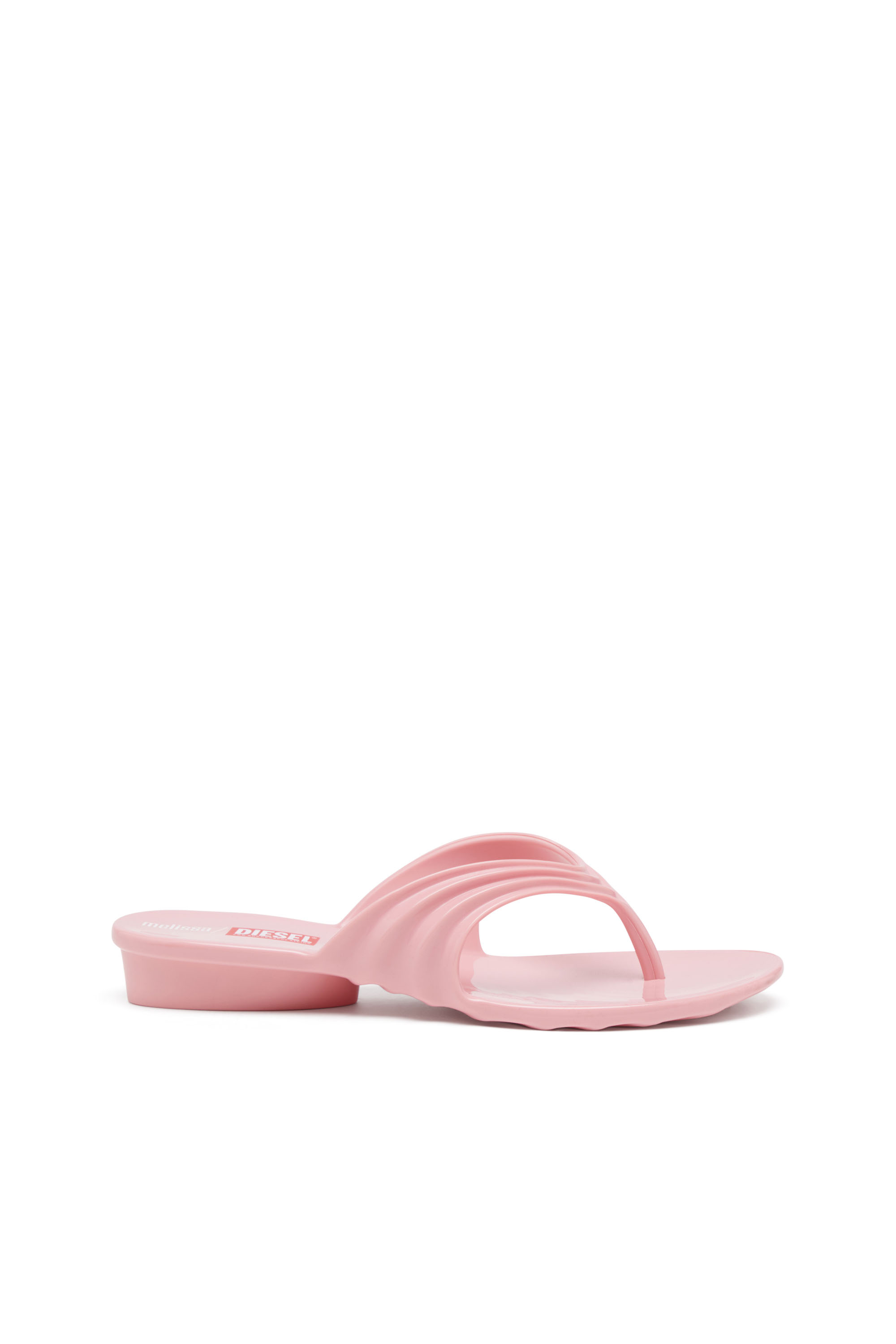 Diesel Women's Pink - Sculptural Flip-Flops In Melflex - Sandals - Woman Size 38