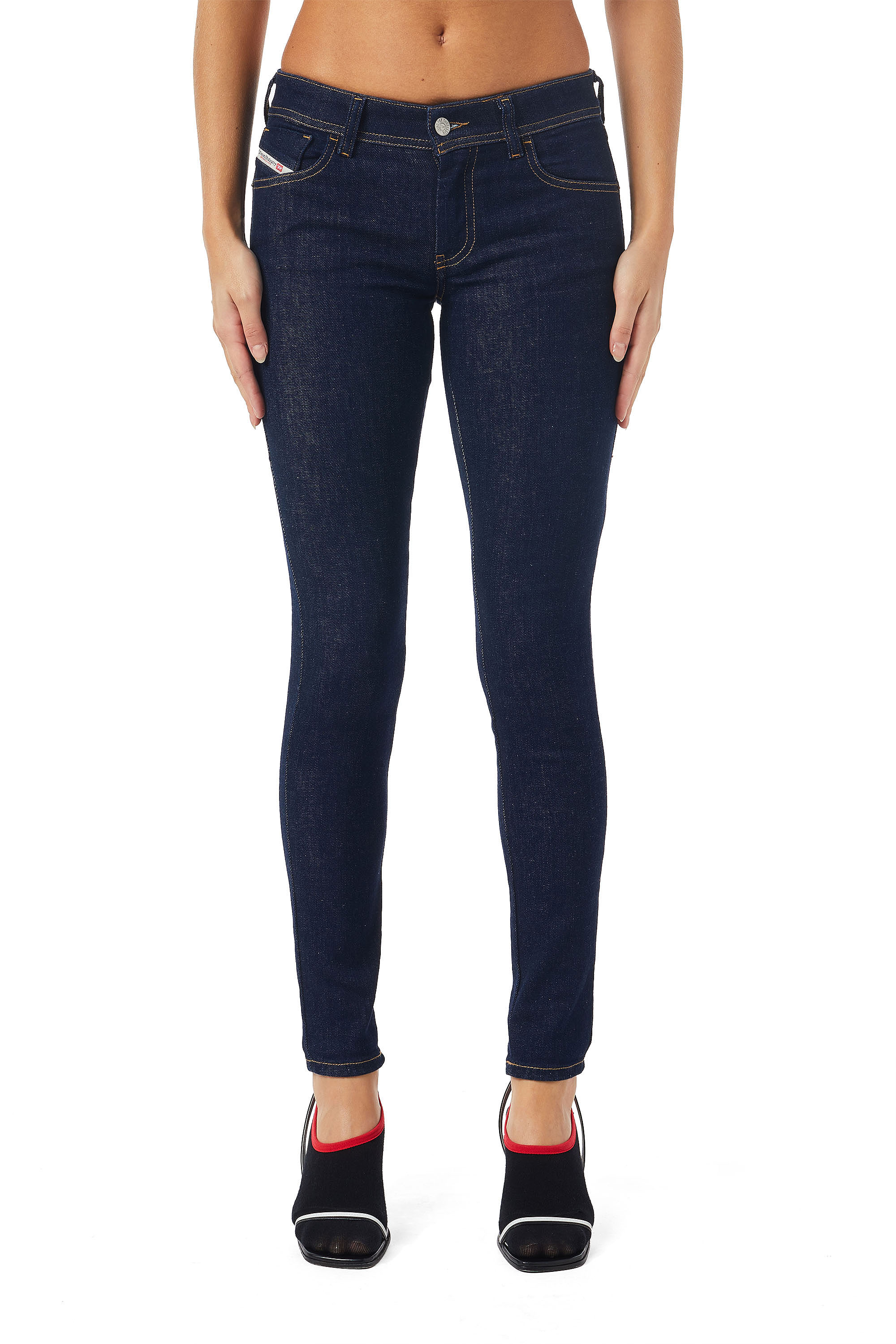 Diesel Super Skinny Jeans In Blue