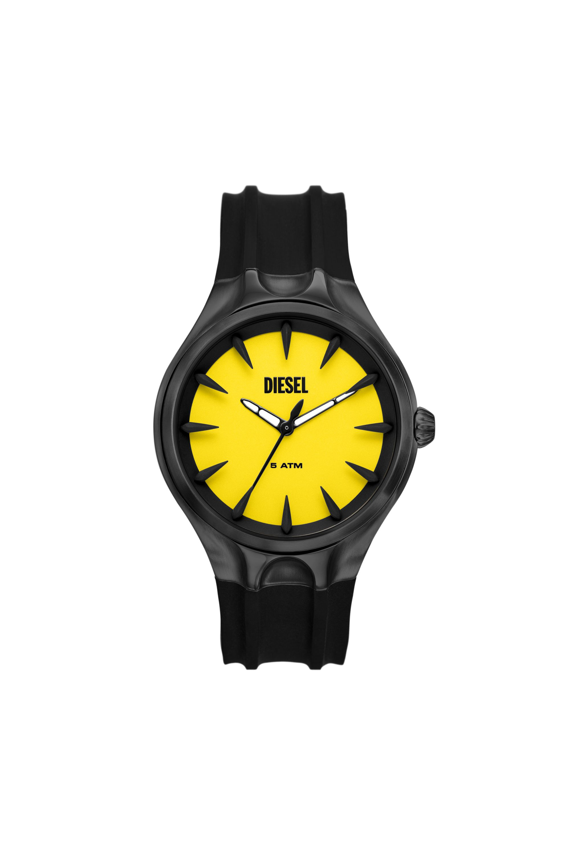 Diesel - Streamline three-hand black silicone watch - Timeframes - Man - Black