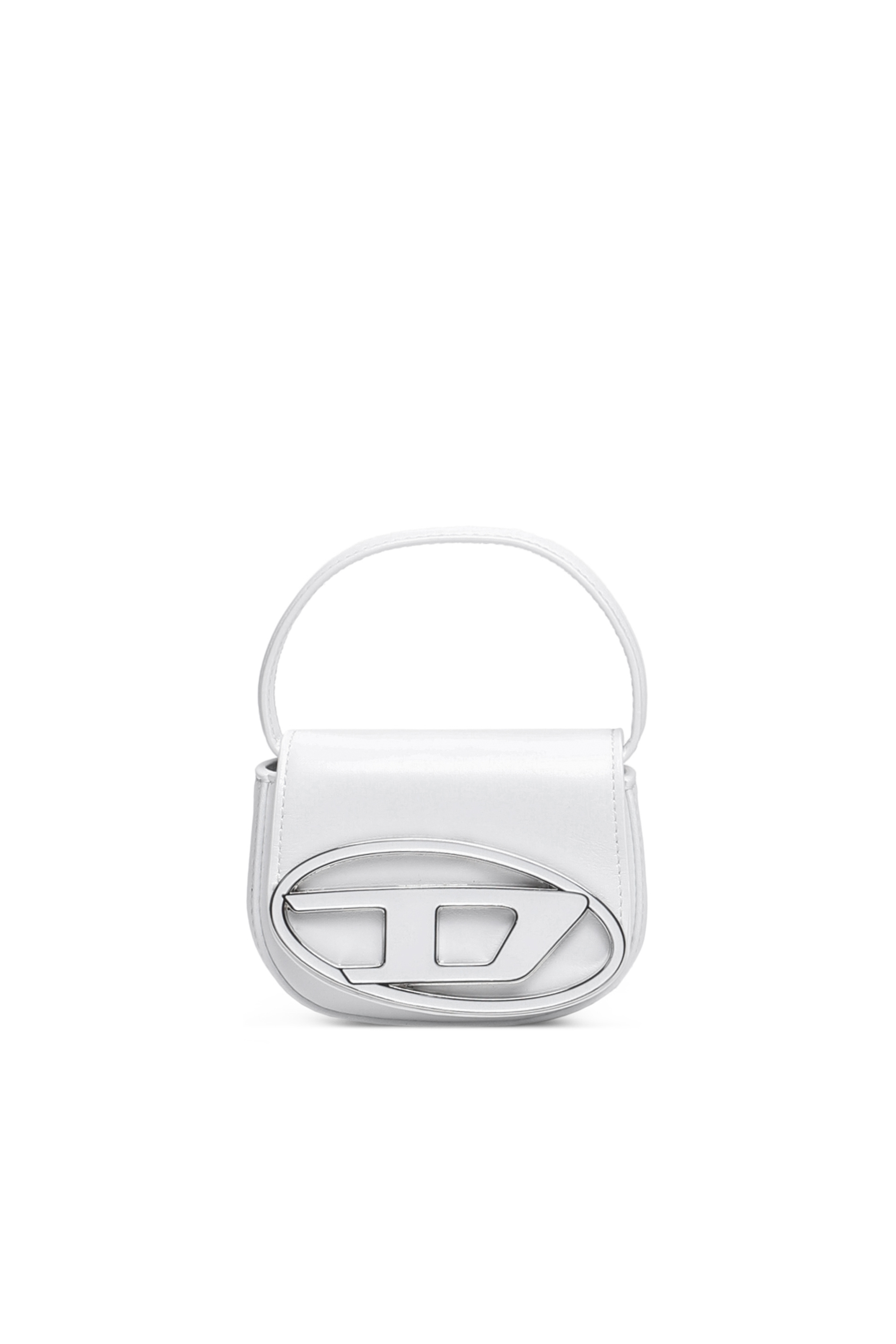 Diesel Women's White - 1Dr Iconic Mini Bag With D Logo Plaque - Handbags - Woman Uni